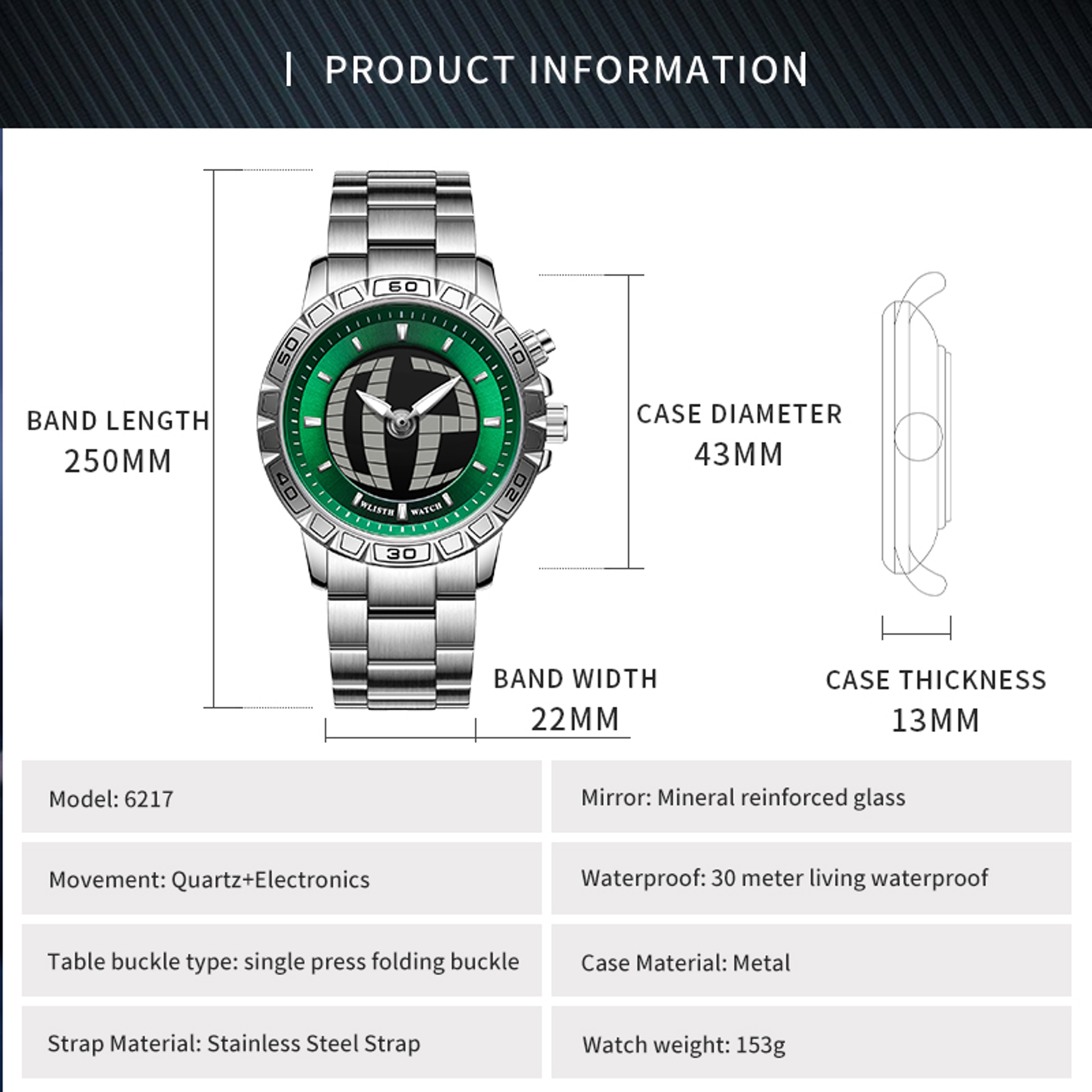 Bold Professional Digital Watch For Men With Luminous LED Display 1