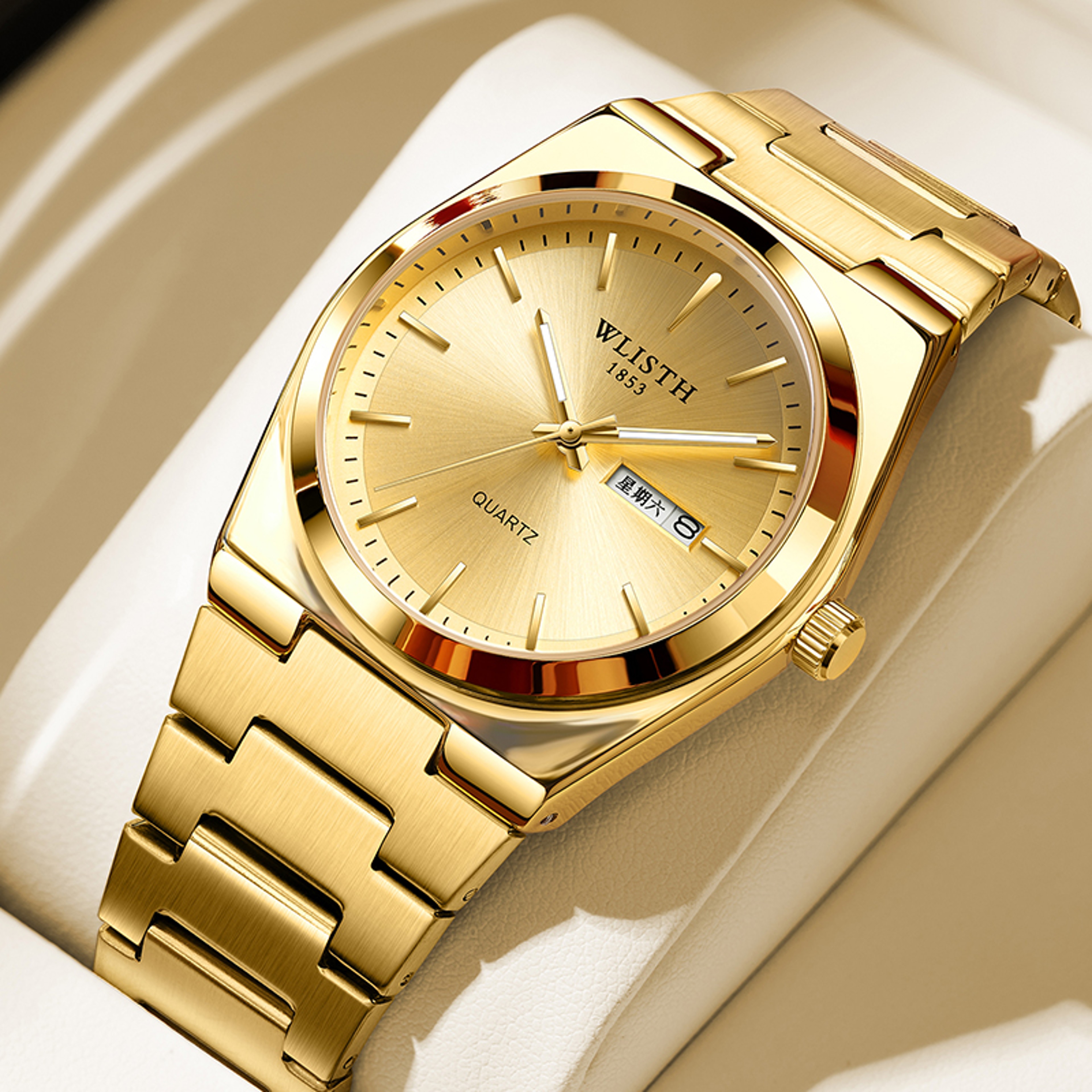 Luxury Mens Quartz Watch Stainless Steel Calendar Business Watch – view 10