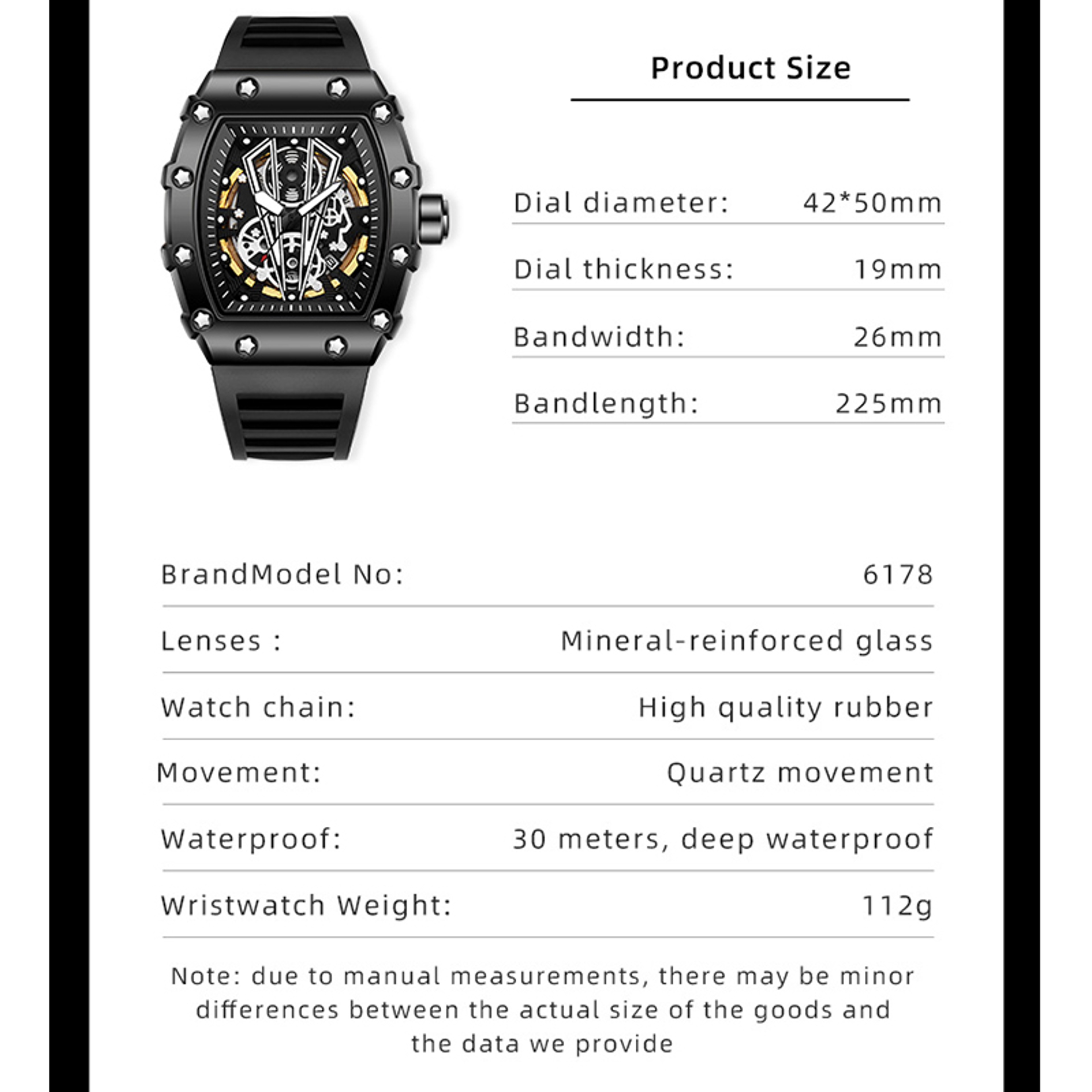 Mens Sports Watch Waterproof Luminous Quartz Silicone StrapWatch Introduction – view 5