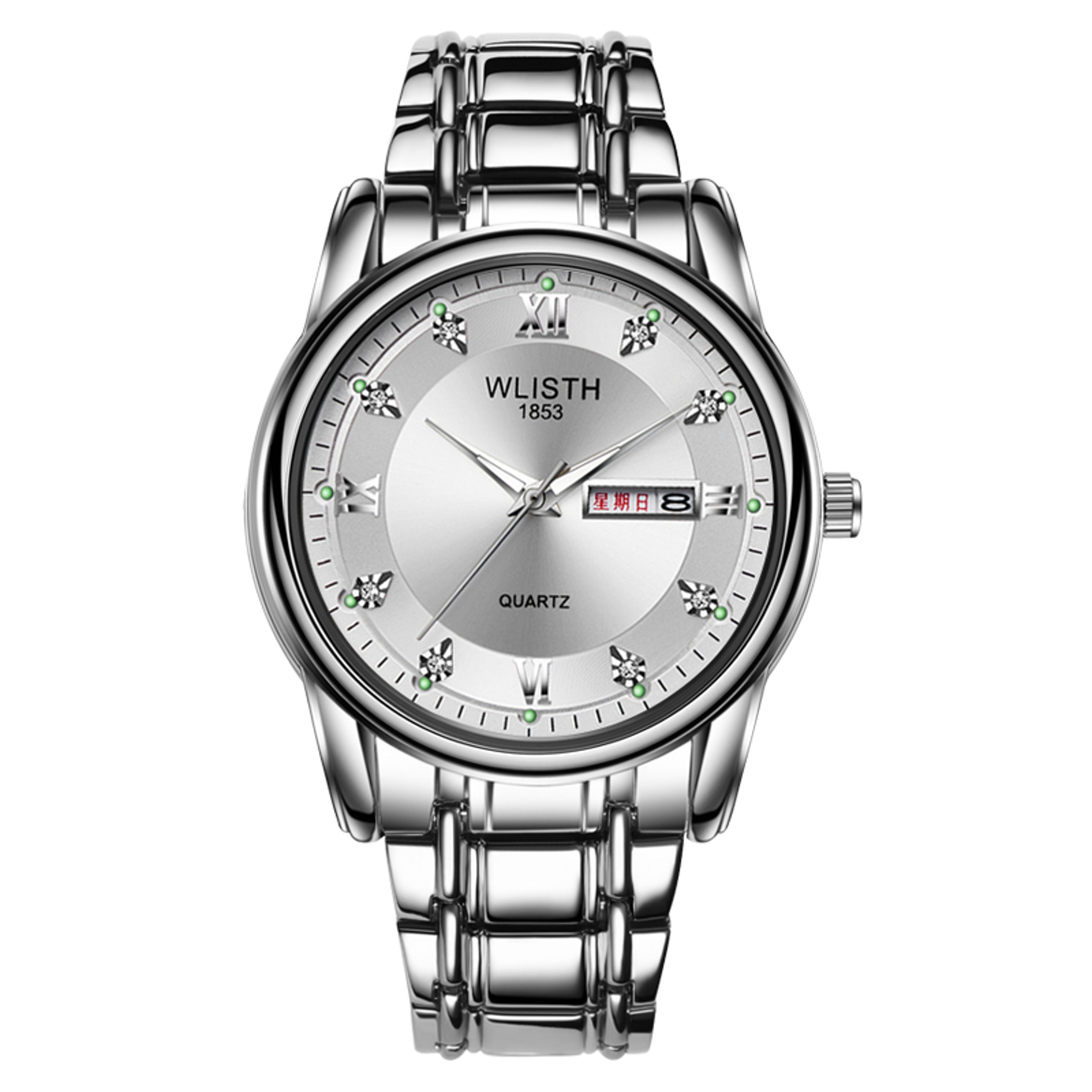 Business Mens Stainless Steel Quartz Watch Waterproof Luminous Wristwatch – view 8