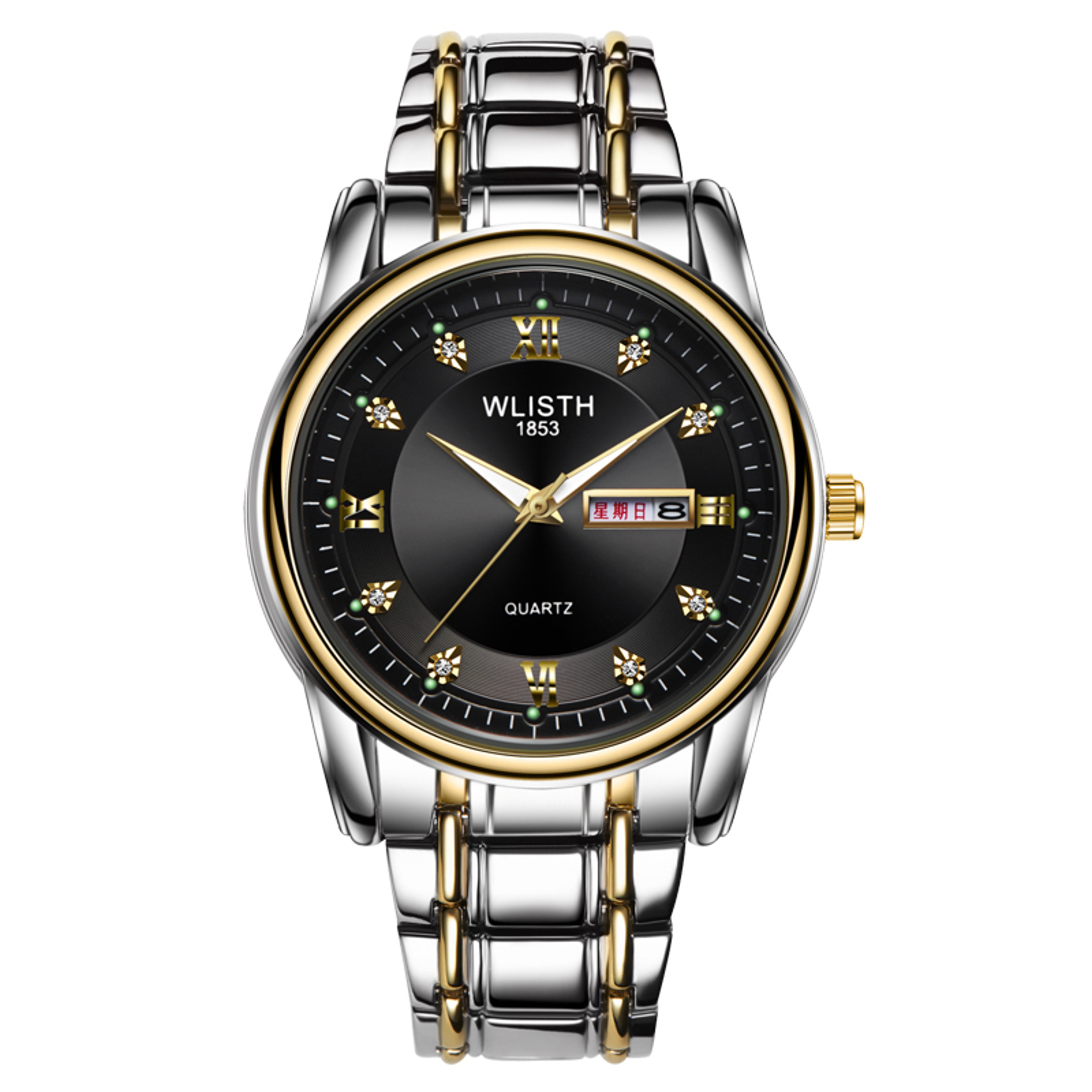 Business Mens Stainless Steel Quartz Watch Waterproof Luminous Wristwatch – view 9