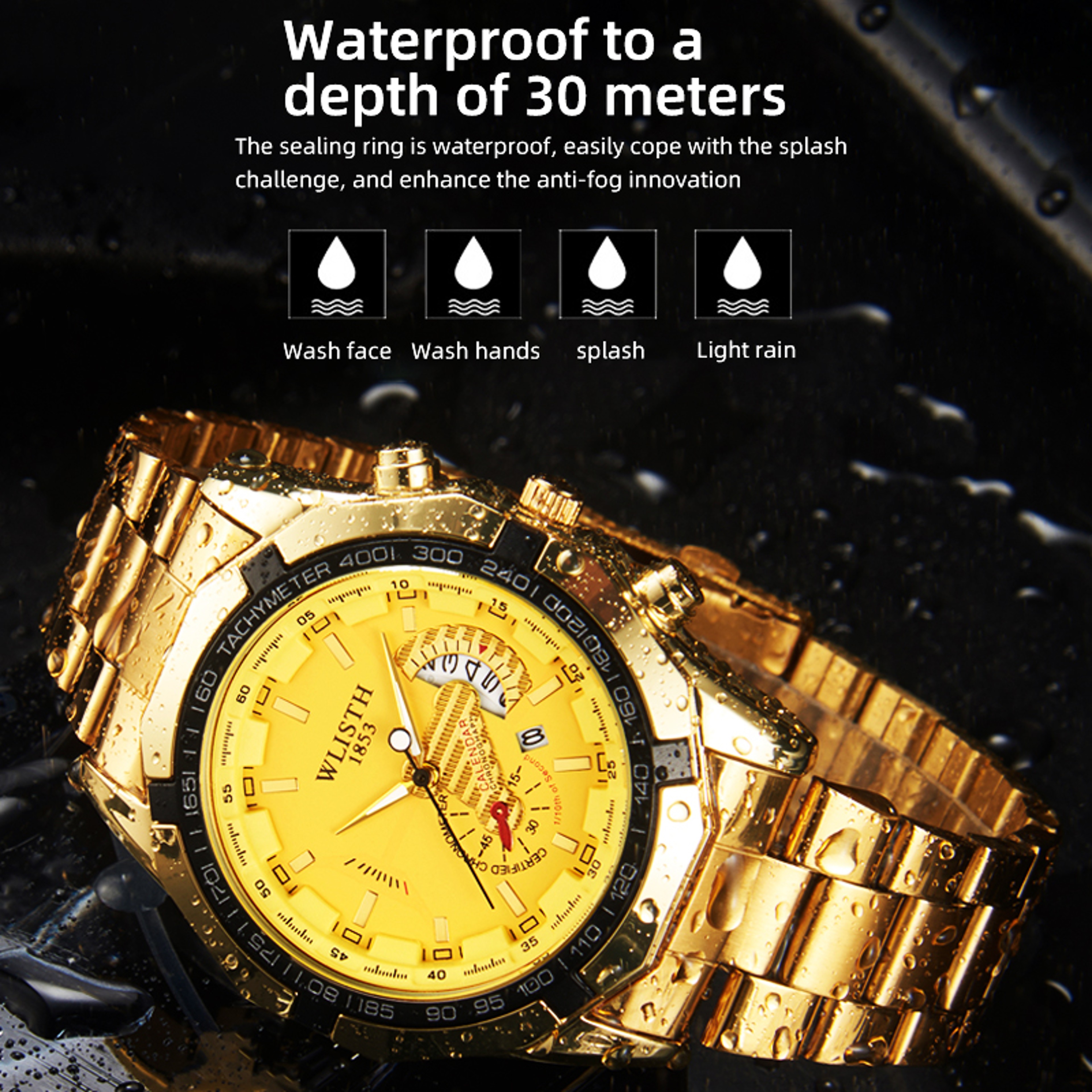 Mens Quartz Watch Military Sports Waterproof Casual Wristwatch – view 4