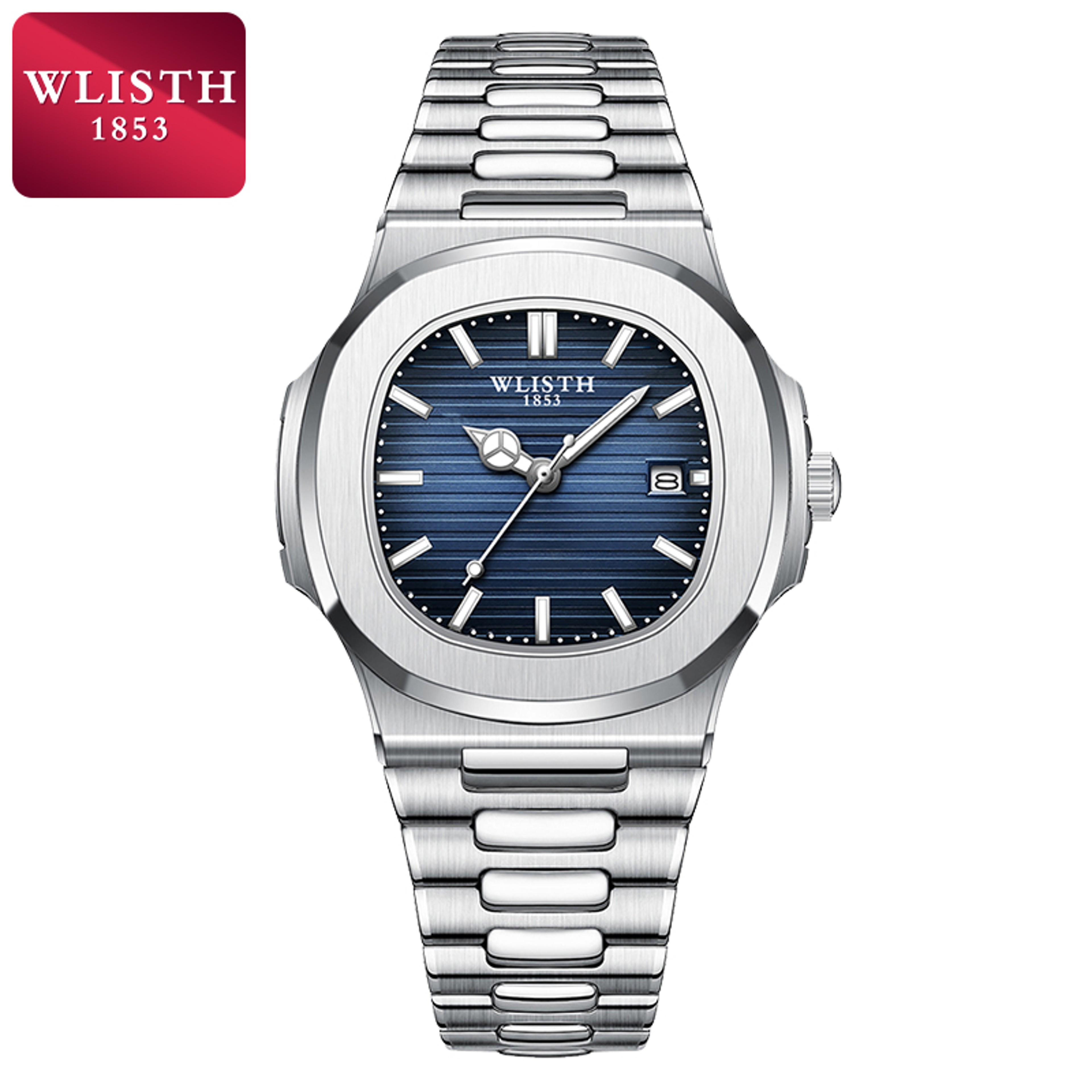 Mens Stainless Steel Business Watch Luminous Quartz Waterproof Sport Wristwatch – view 9