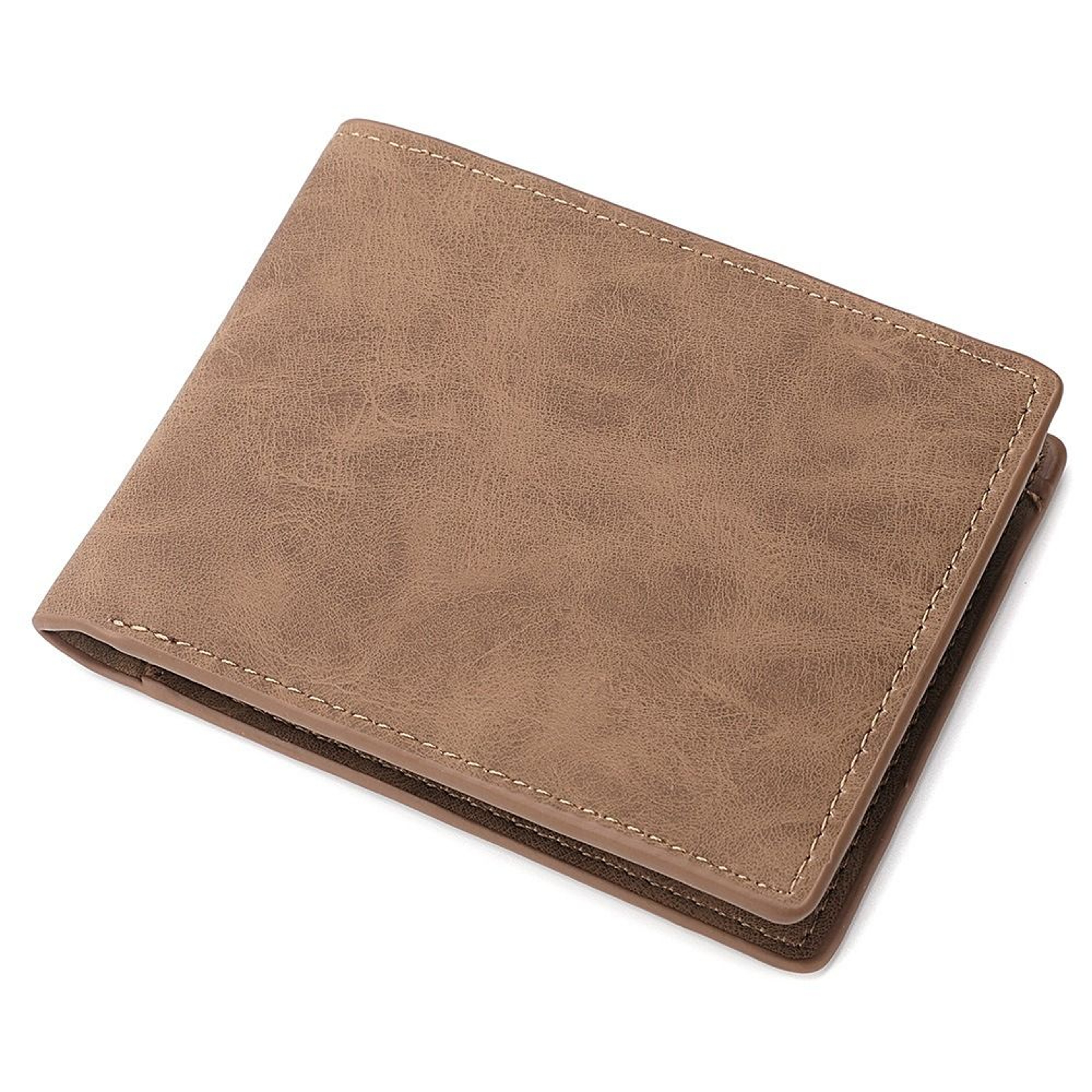 Mens PU Leather Wallet Multi Card Bifold Coin Pocket Short Wallet 7