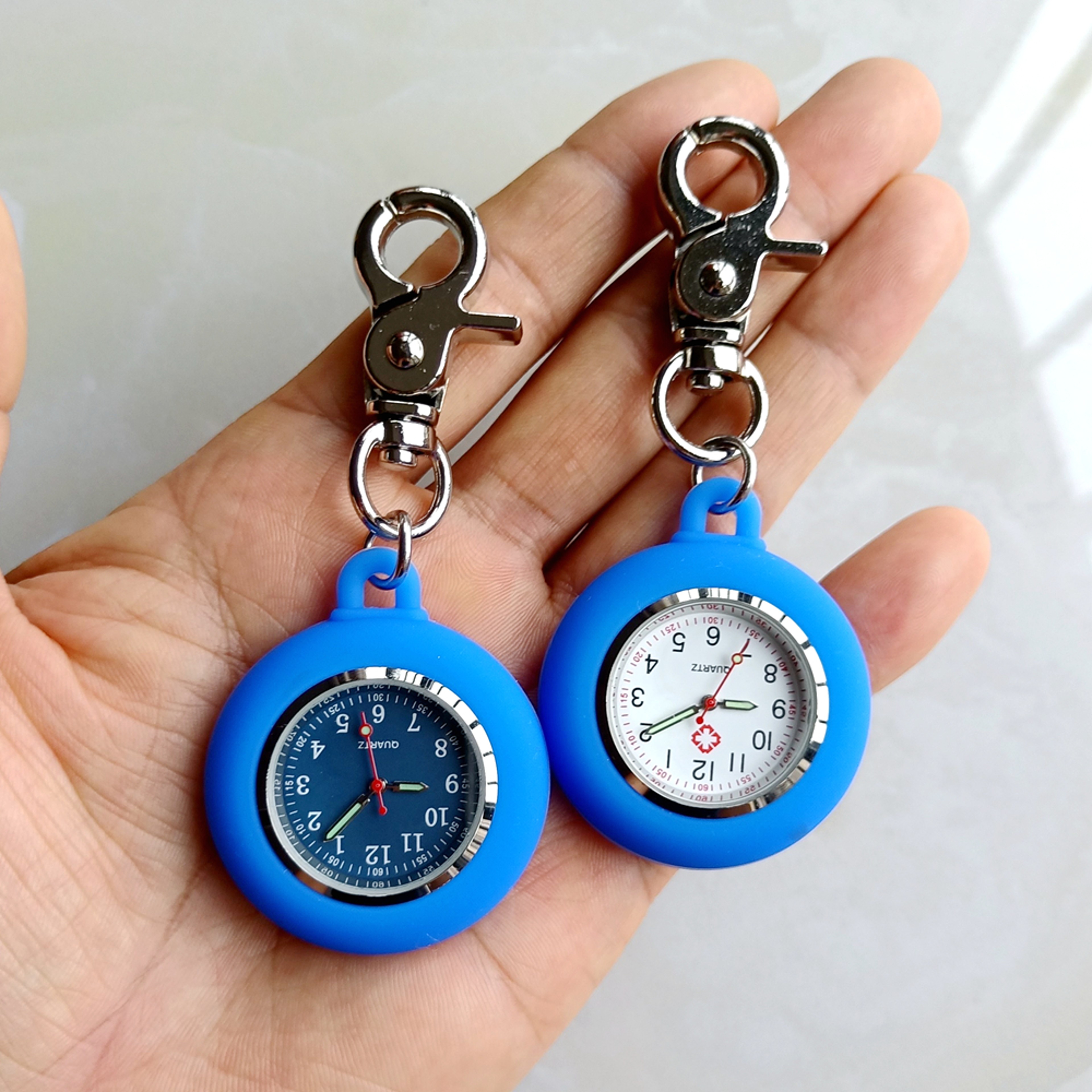 Silicone Nurse Watch Clip On Carabiner Pocket Watch for Nurses Doctors Students – view 6