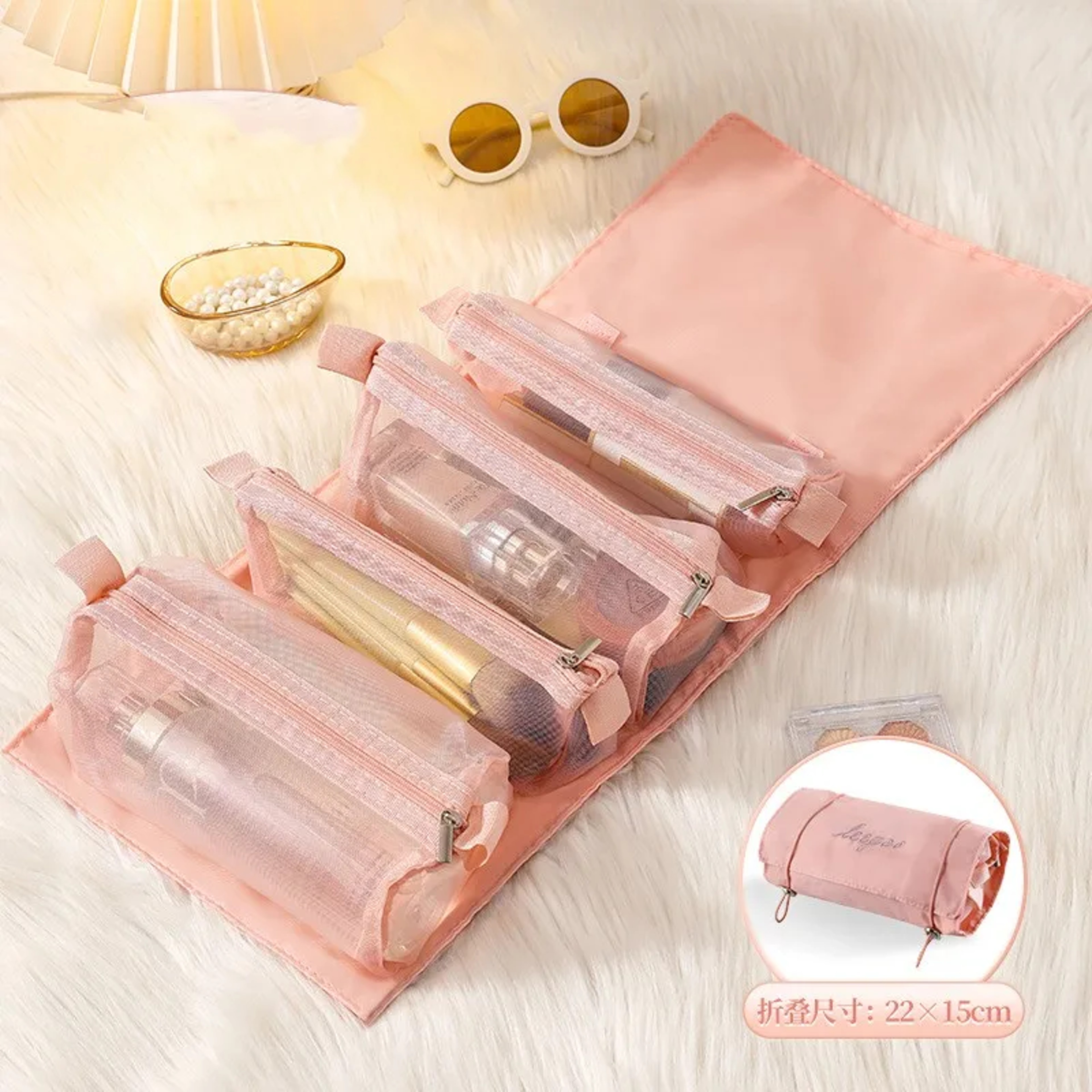 Travel Makeup Bag With Detachable Compartments 3