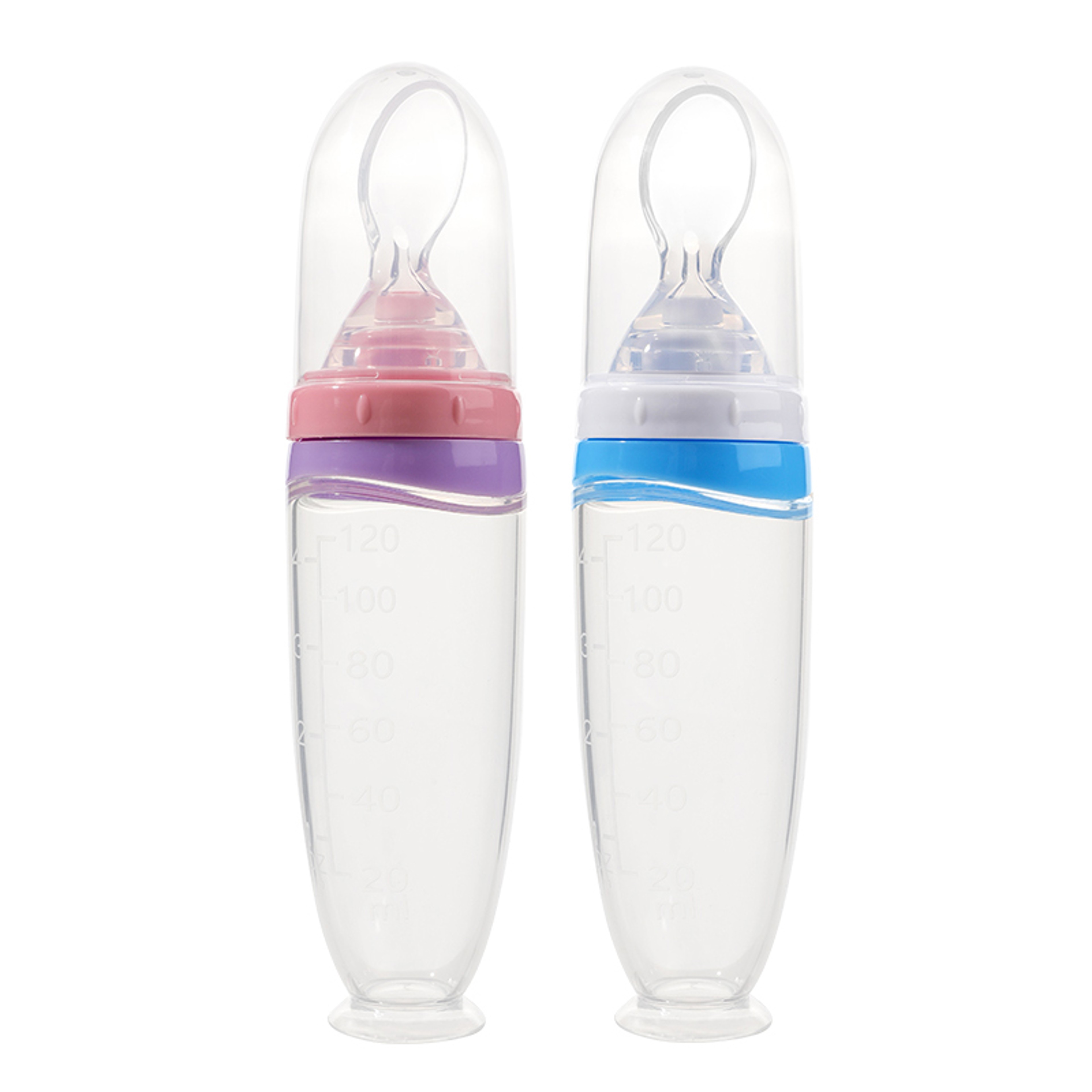 Infant Silicone Squeeze Feeder with Detachable Spoon – view 7