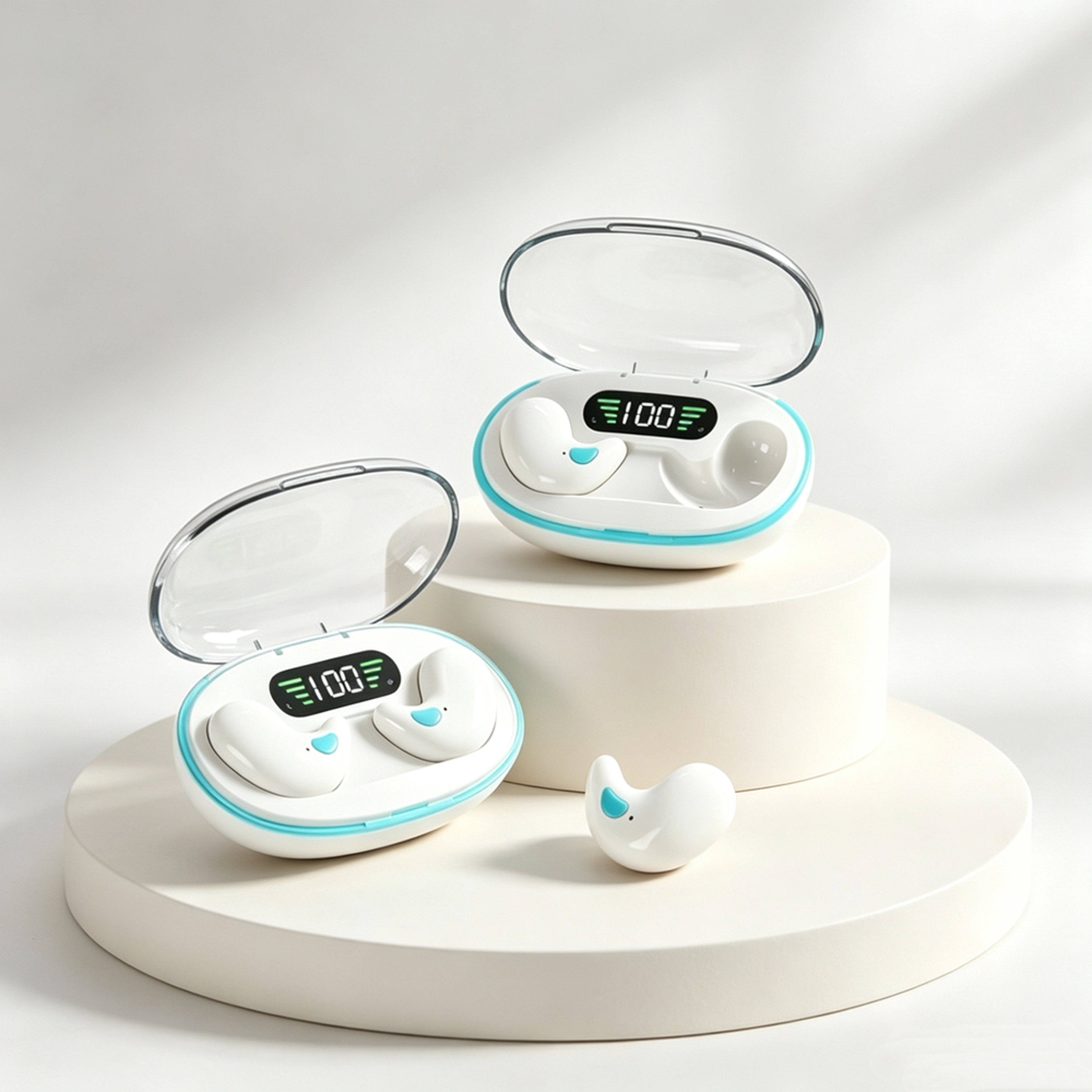 Wireless Bluetooth Earbuds with Active Noise Cancellation and Charging Case – view 1