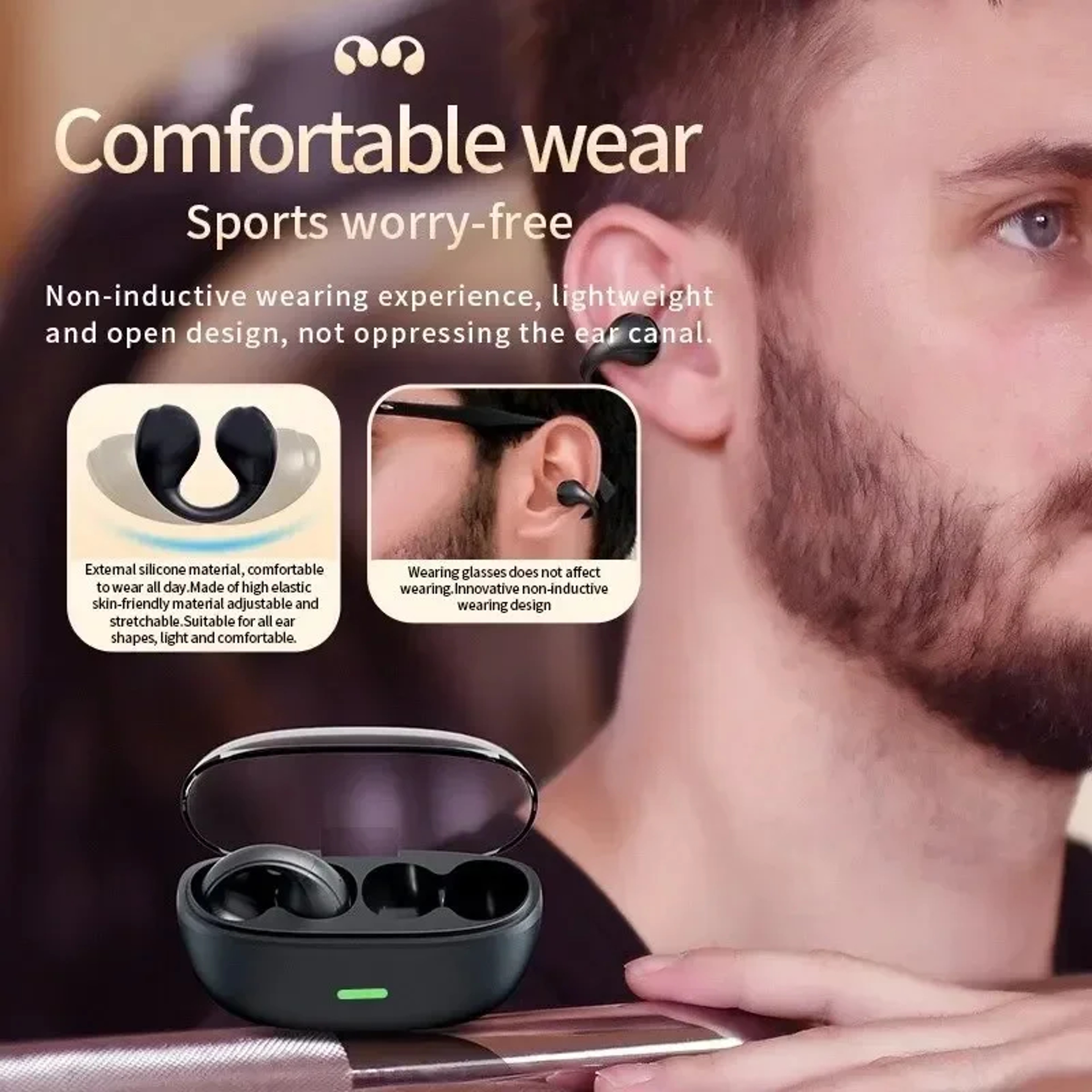 Bluetooth TWS Earbuds Active Noise Cancellation and Charging Case – view 5