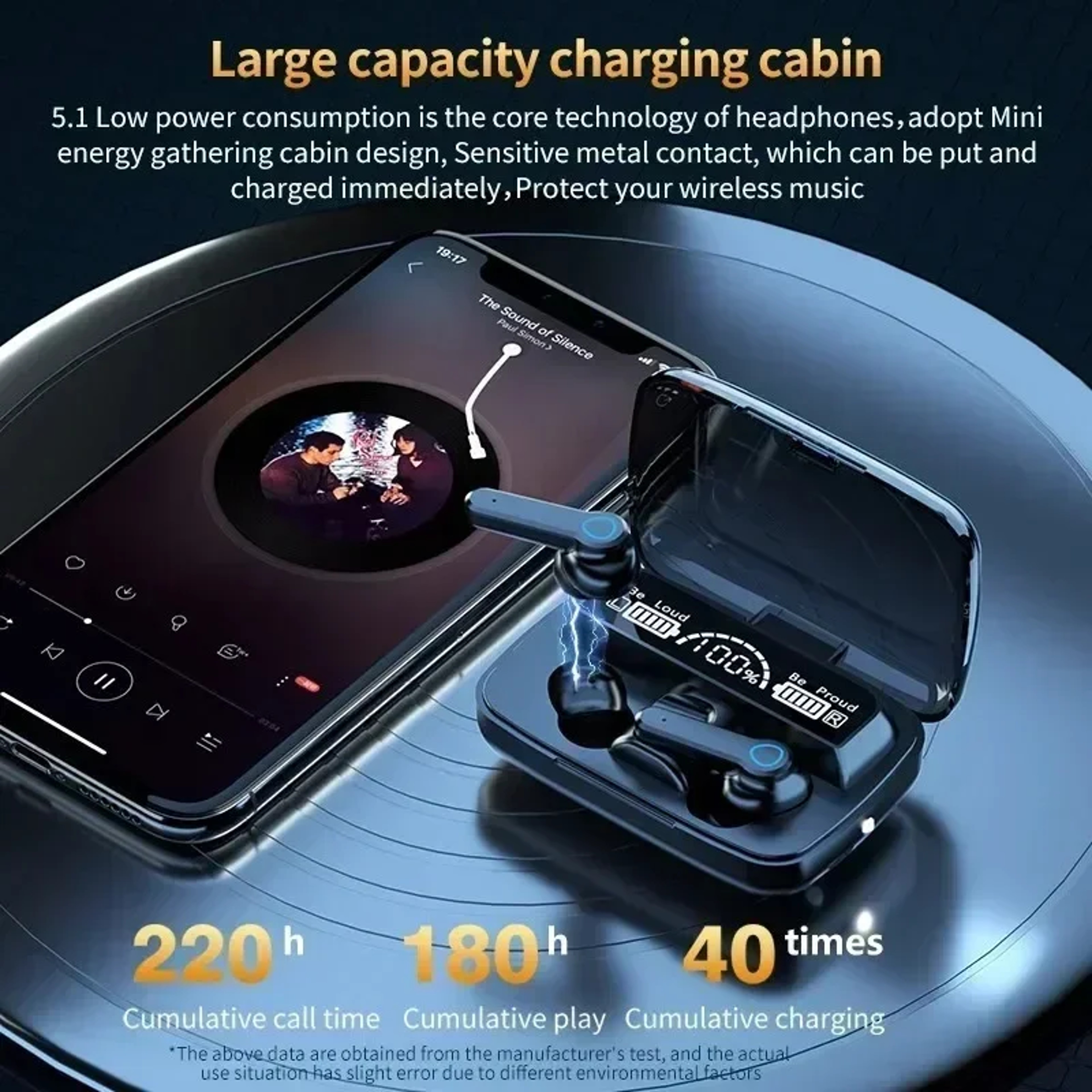TWS Bluetooth Earbuds with Active Noise Cancellation and Digital Display – view 4