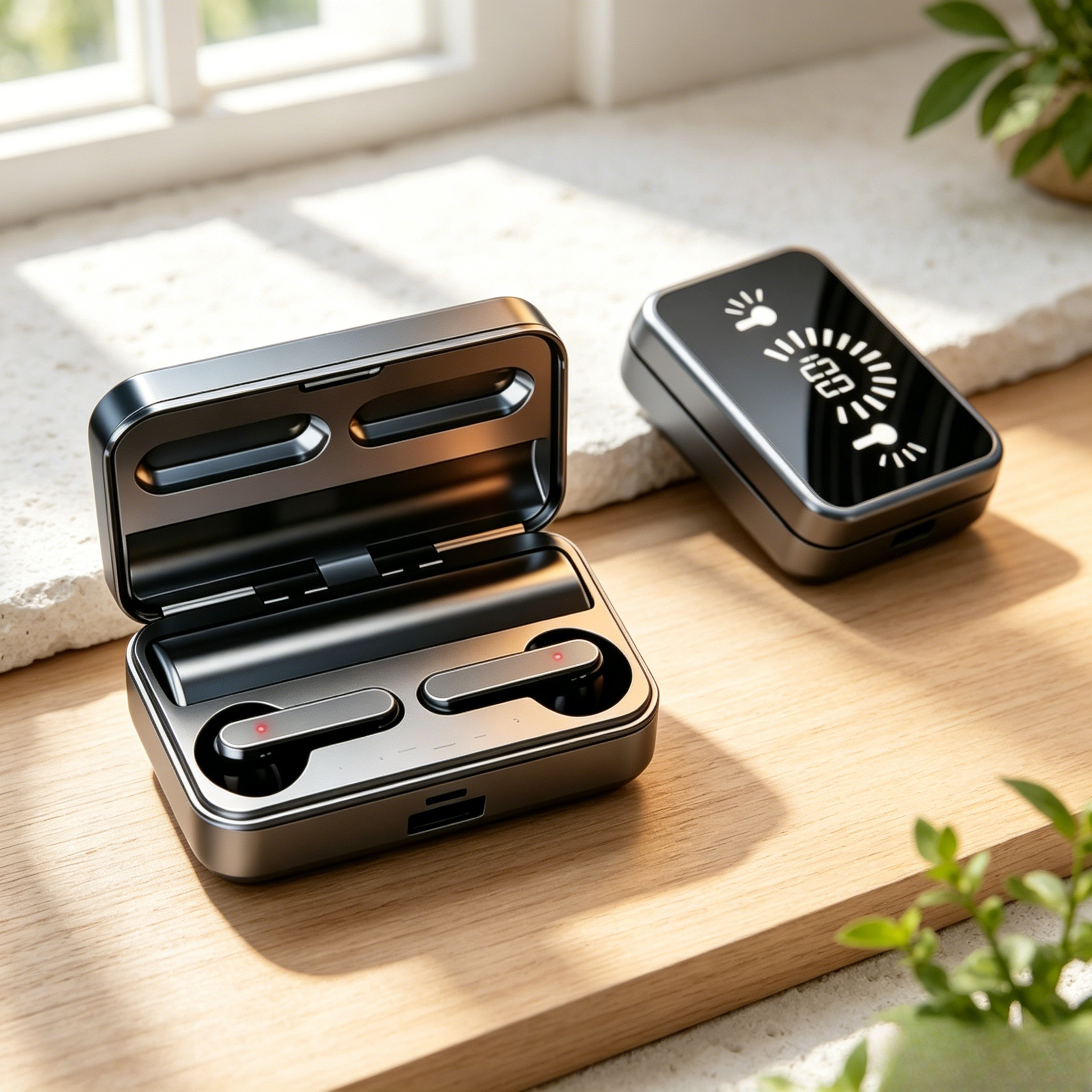 TWS Bluetooth In Ear Headphones with Active Noise Cancellation – view 1