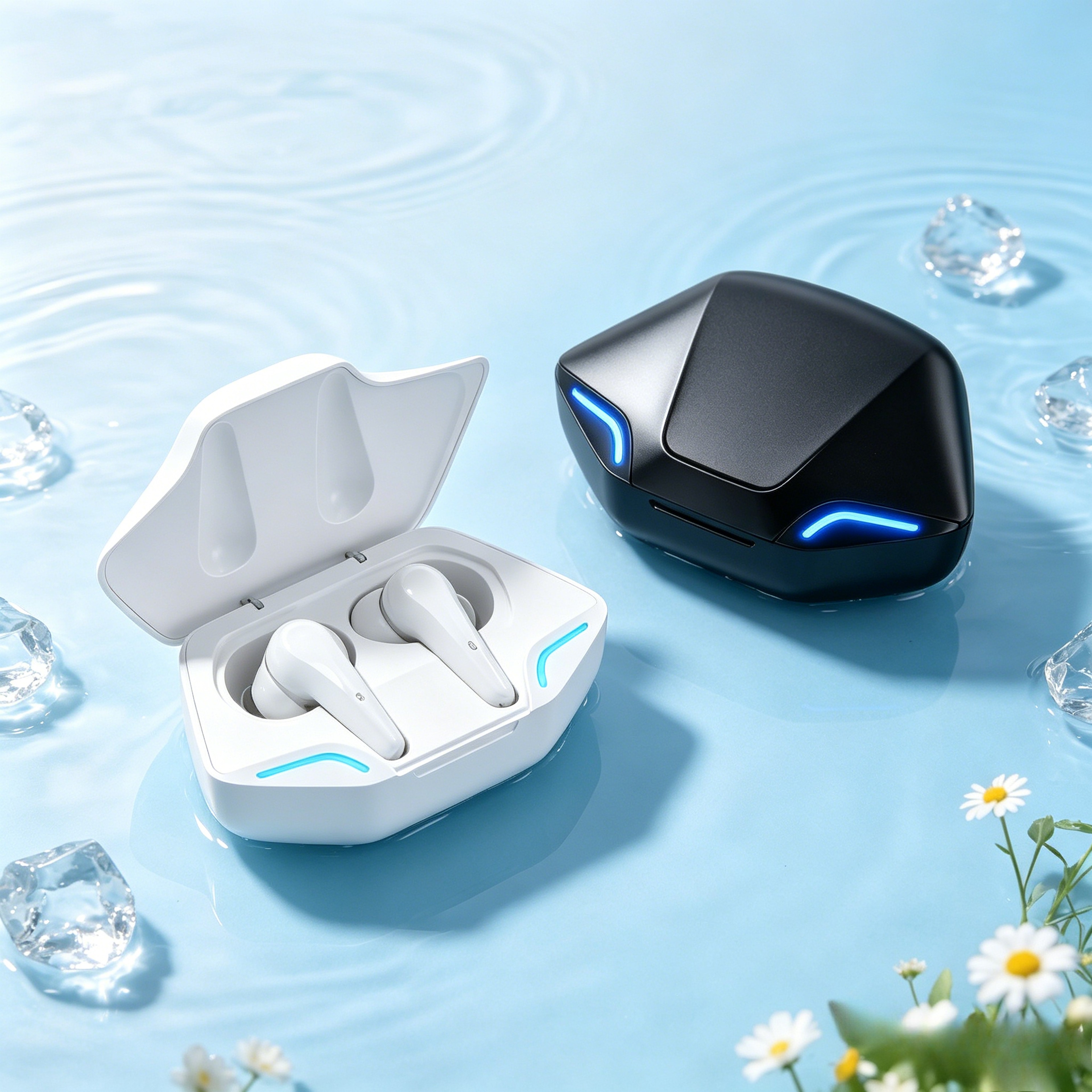 TWS Wireless Bluetooth Earbuds with Active Noise Cancellation Charging Case – view 1