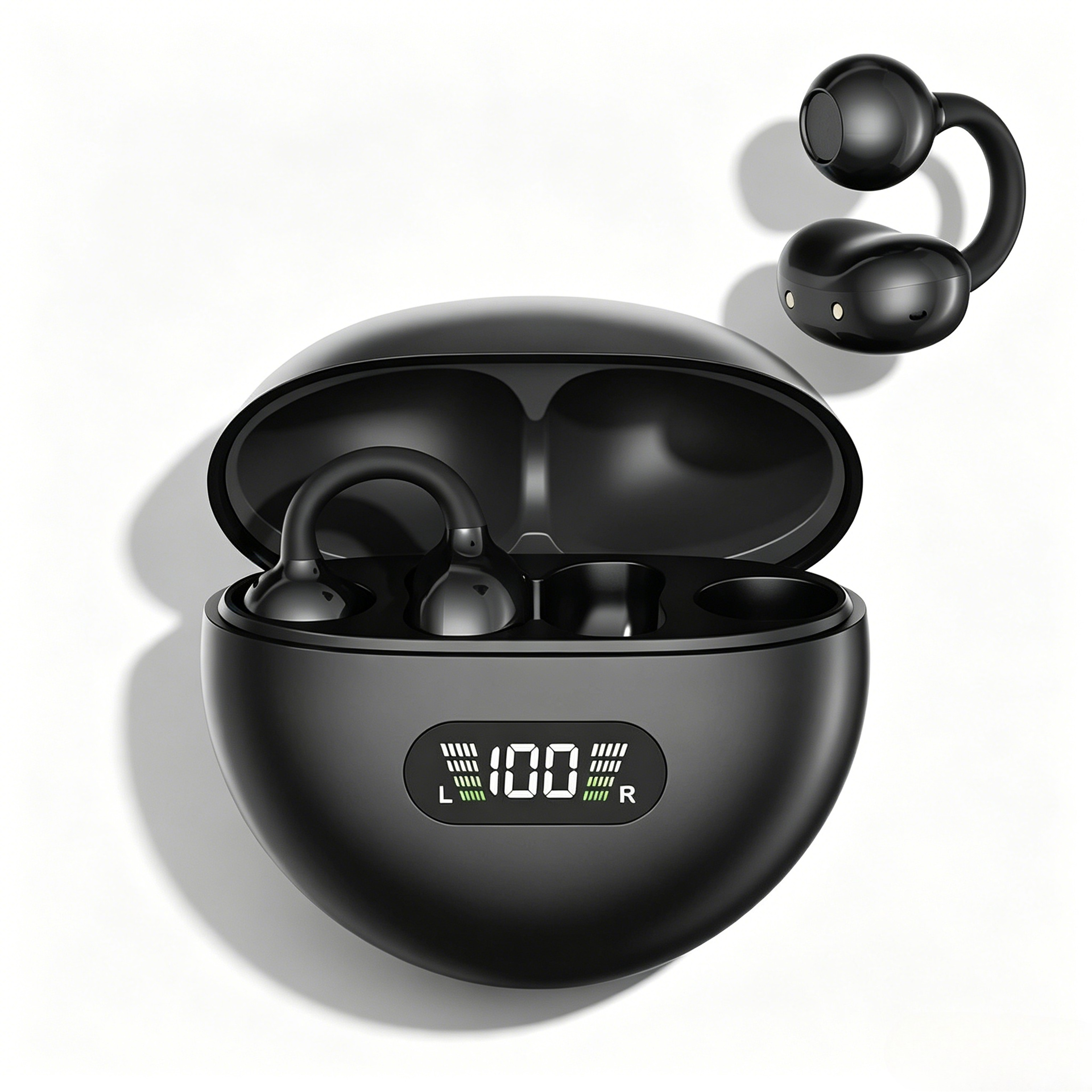 Wireless Ear Clip Headphones with Bluetooth Waterproof Touch Controls – view 1