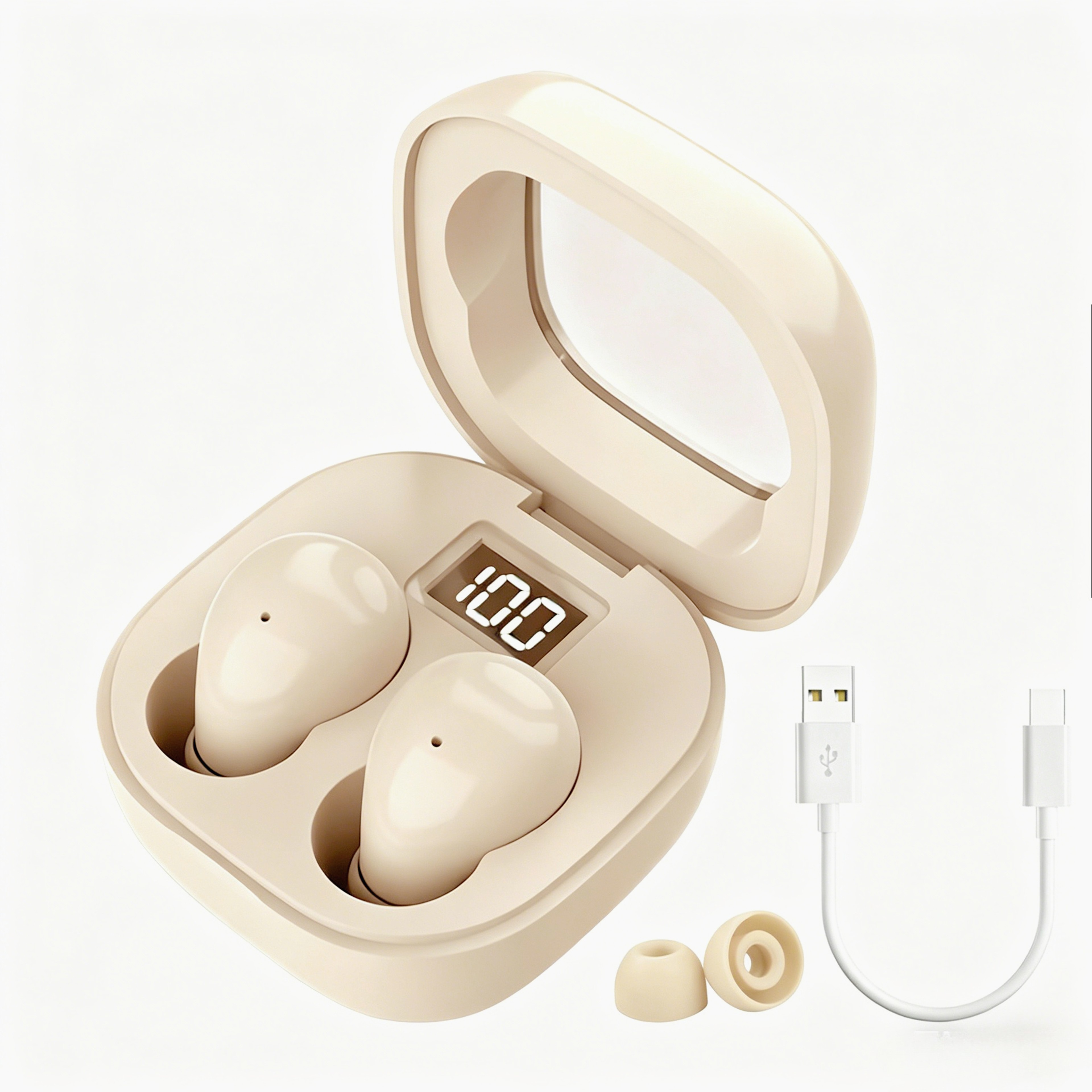 Mini Bluetooth Wireless Earbuds with Active Noise Cancellation and Microphone – view 1
