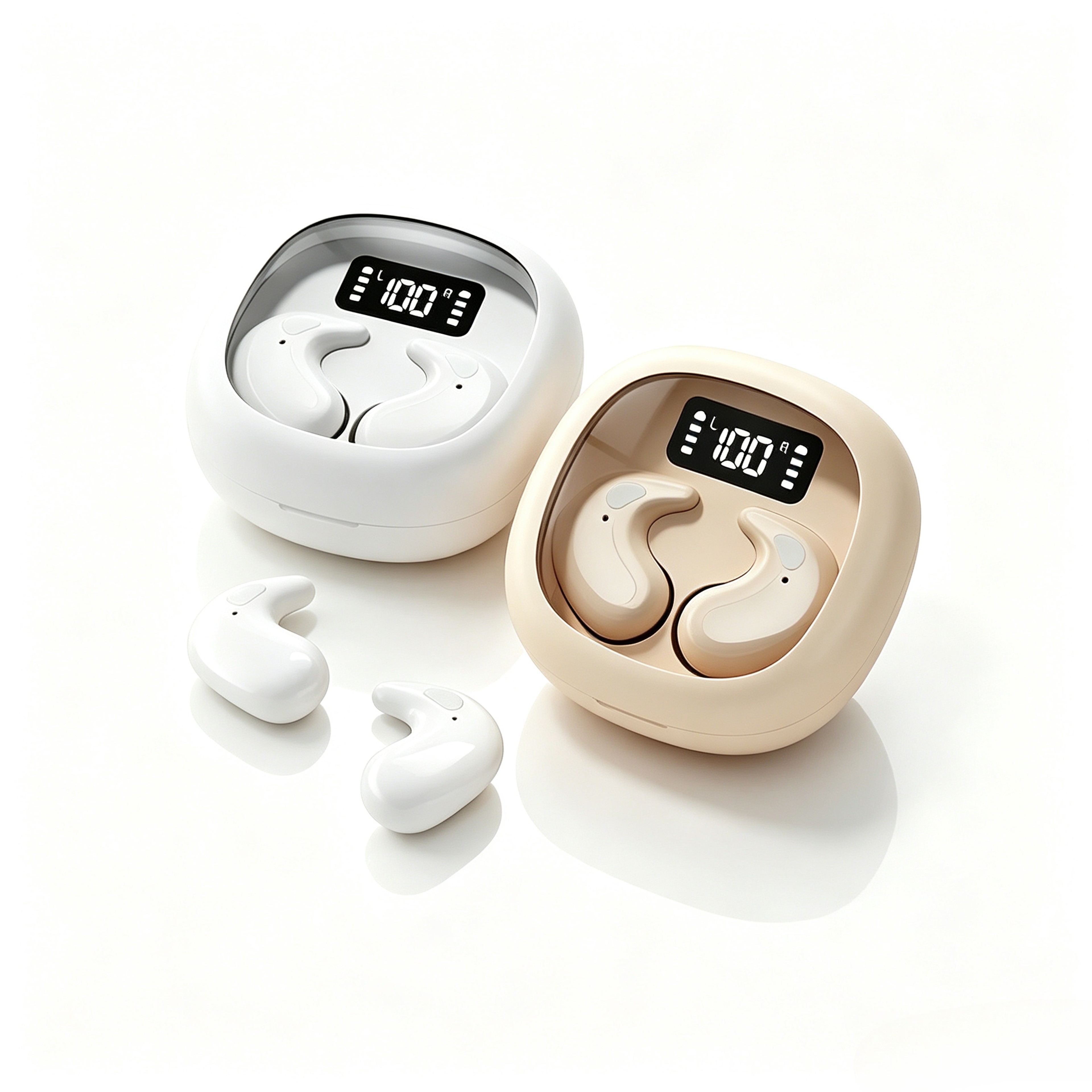 Bluetooth Wireless Earbuds with Charging Case and Touch Controls – view 1