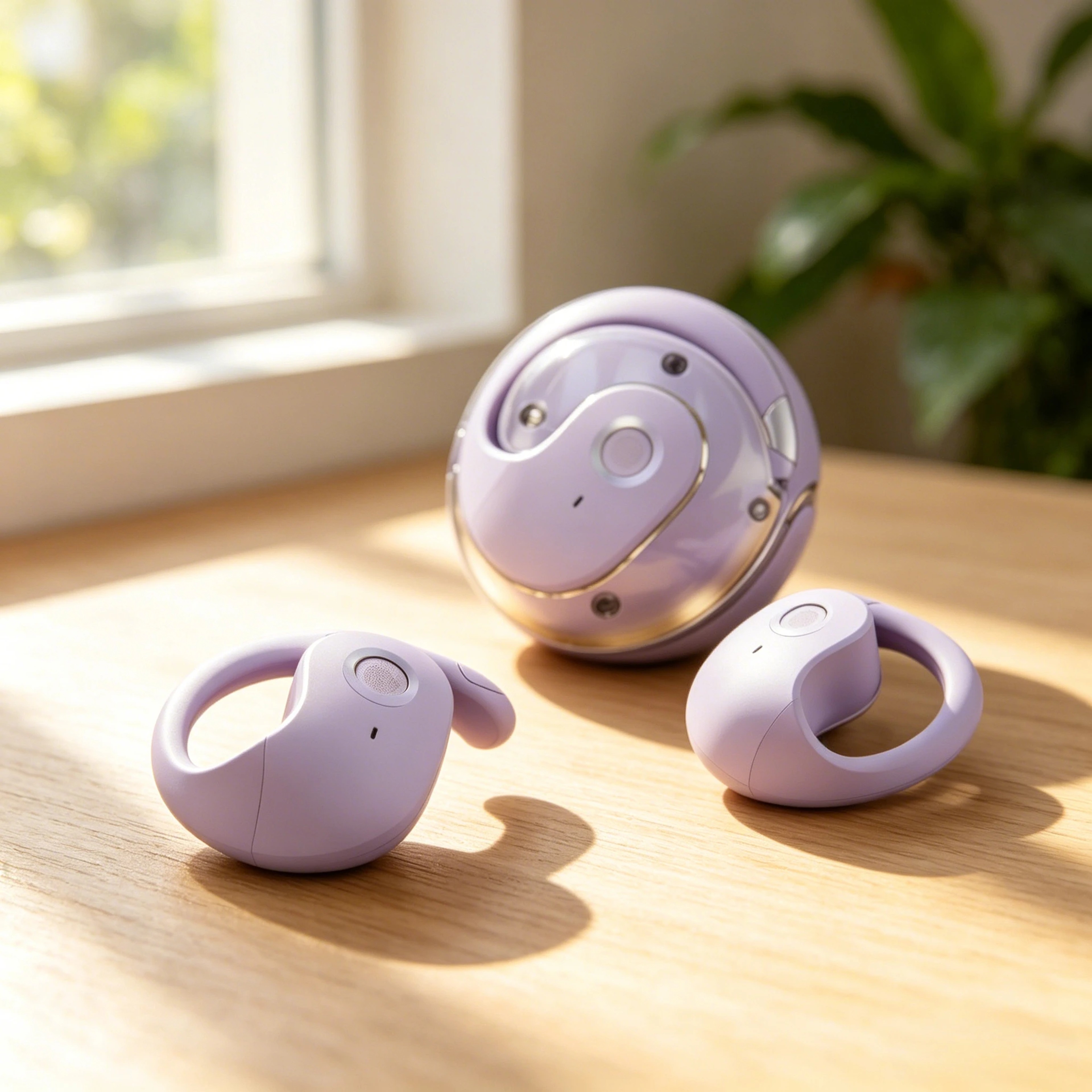 TWS Bluetooth Wireless Earbuds with Ear Hooks Active Noise Cancellation and Charging Case – view 4