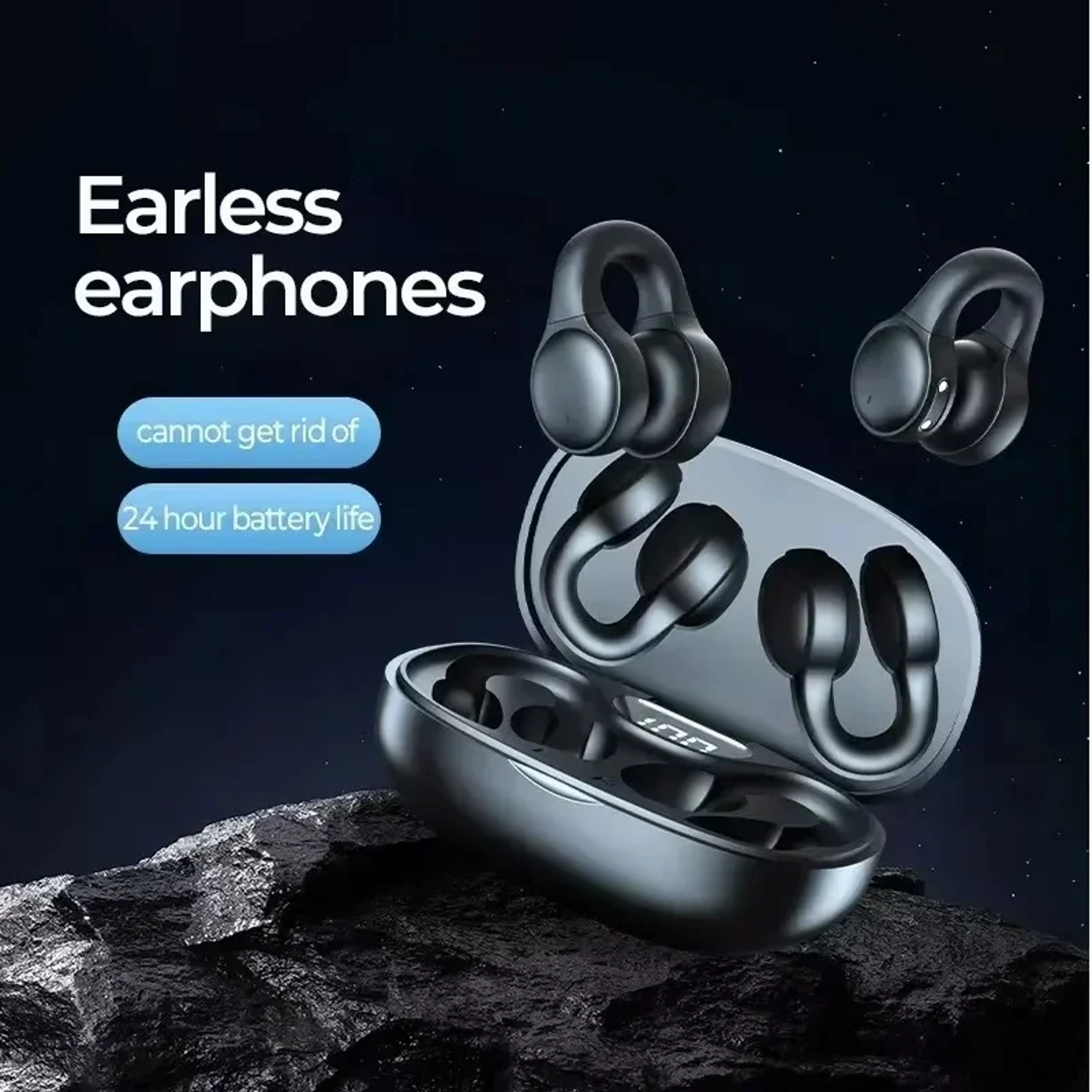 Wireless Bluetooth Earbuds Active Noise Cancellation and Charging Case – view 3