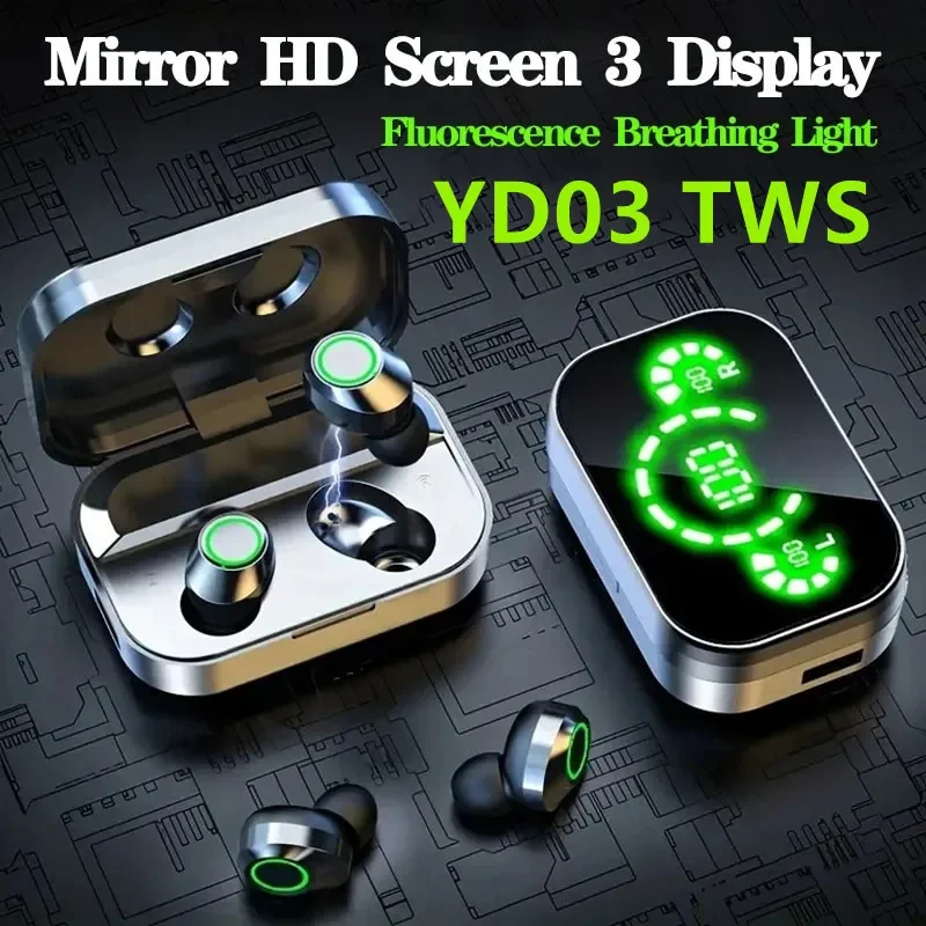TWS Wireless Bluetooth Earbuds Active Noise Cancellation and Microphone – view 2