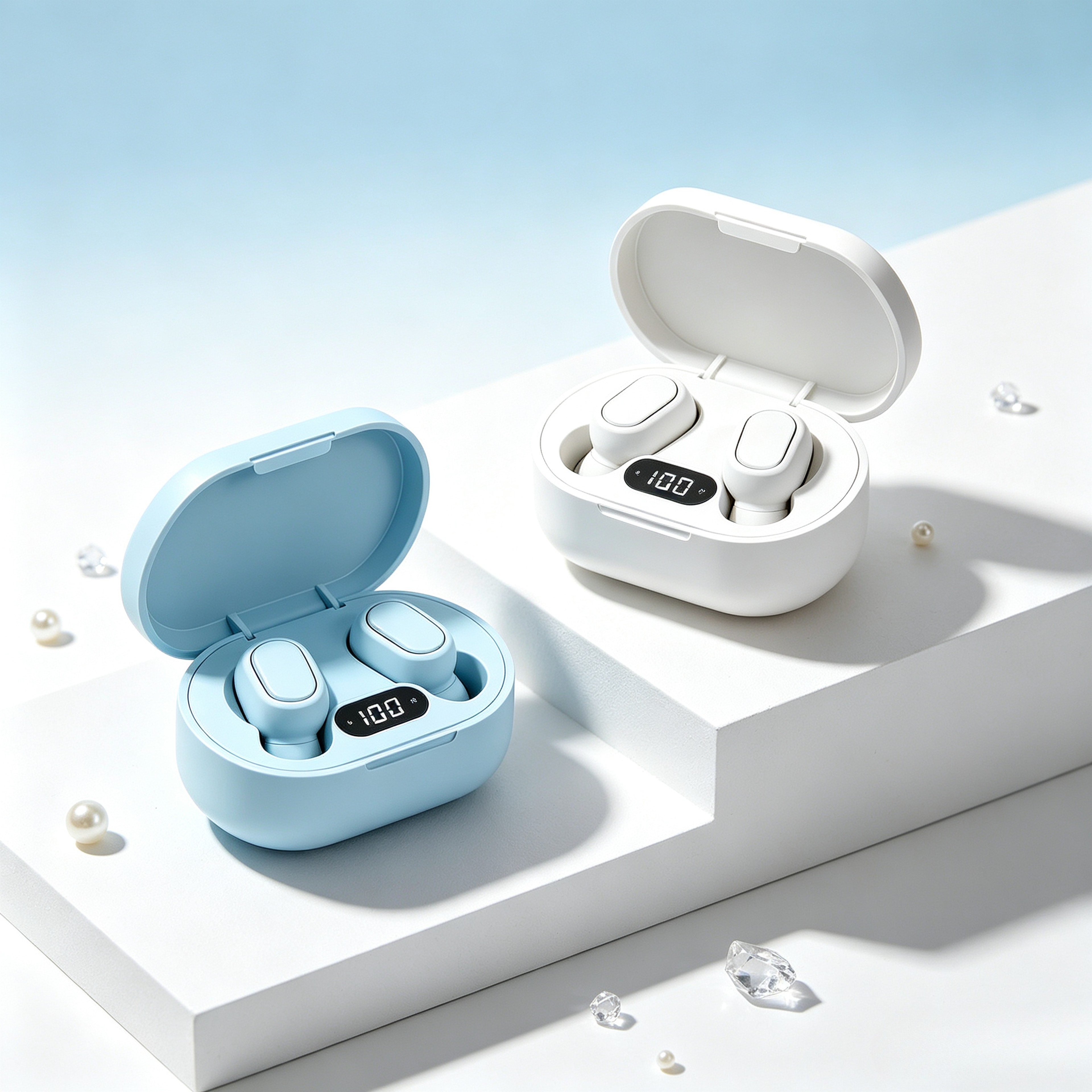 TWS Bluetooth Earbuds with Microphone Charging Case and Active Noise Cancellation – view 1