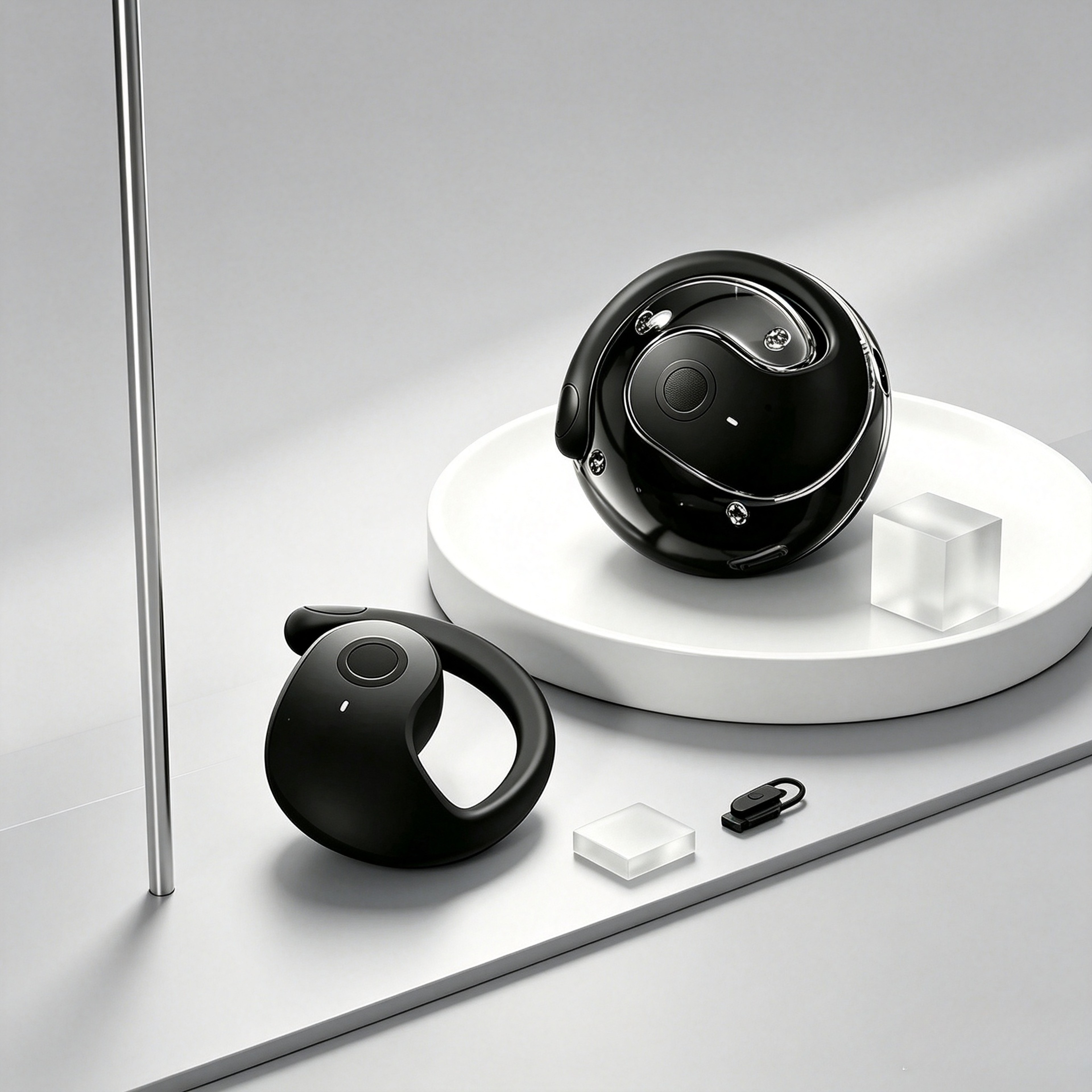 Language Translation Earphones with Bluetooth and Active Noise Cancellation – view 1