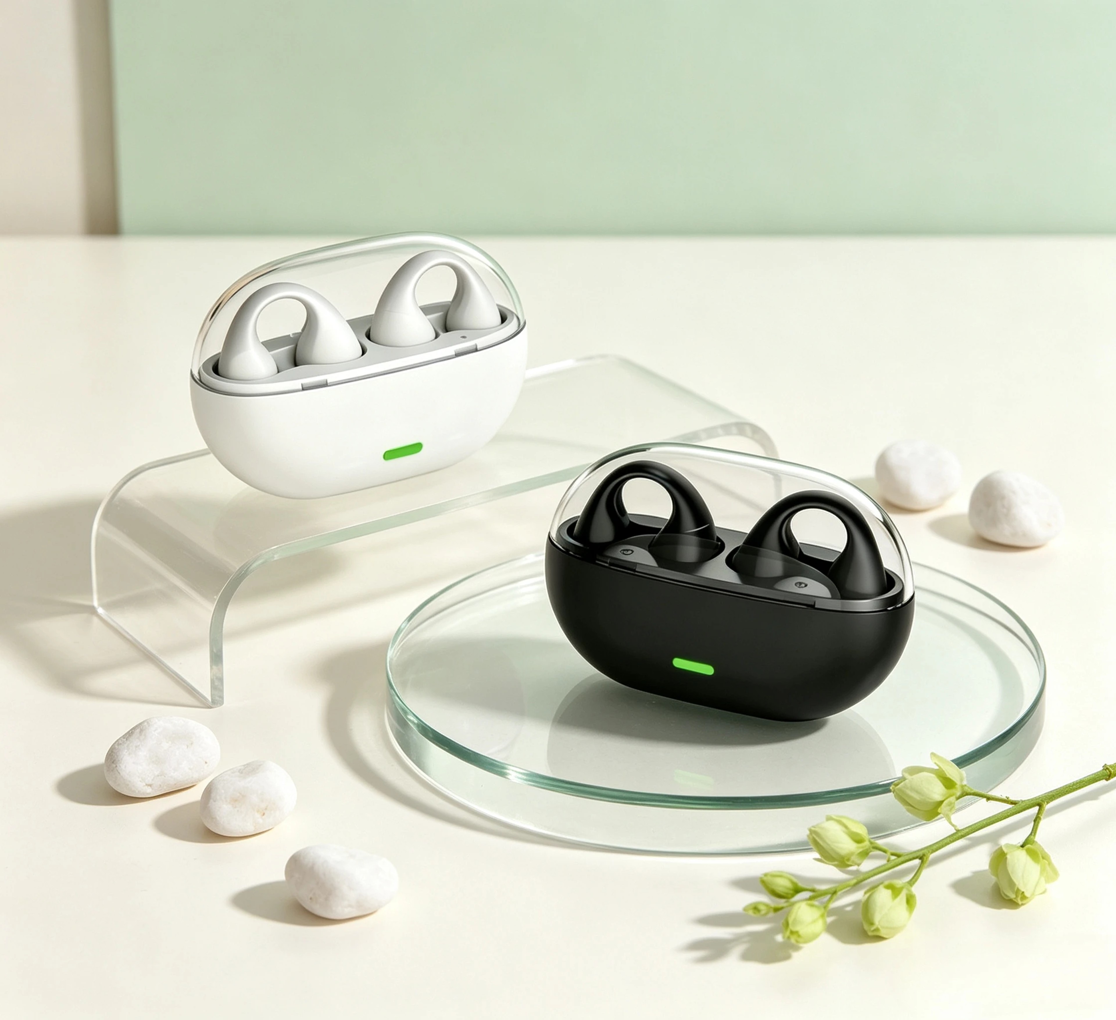 Wireless Bone Conduction Bluetooth Earbuds with Active Noise Cancellation – view 2