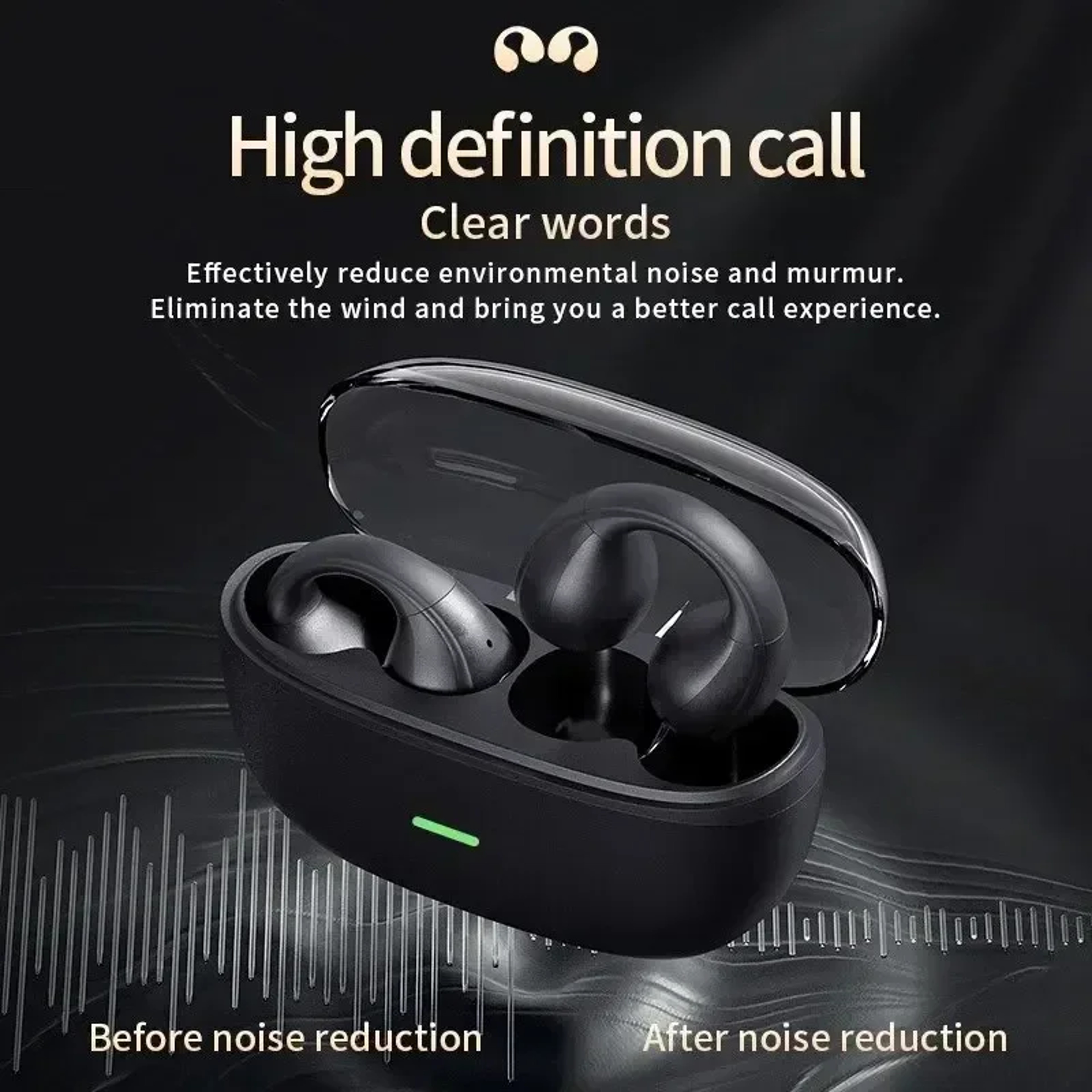 Wireless Bone Conduction Bluetooth Earbuds with Active Noise Cancellation – view 4
