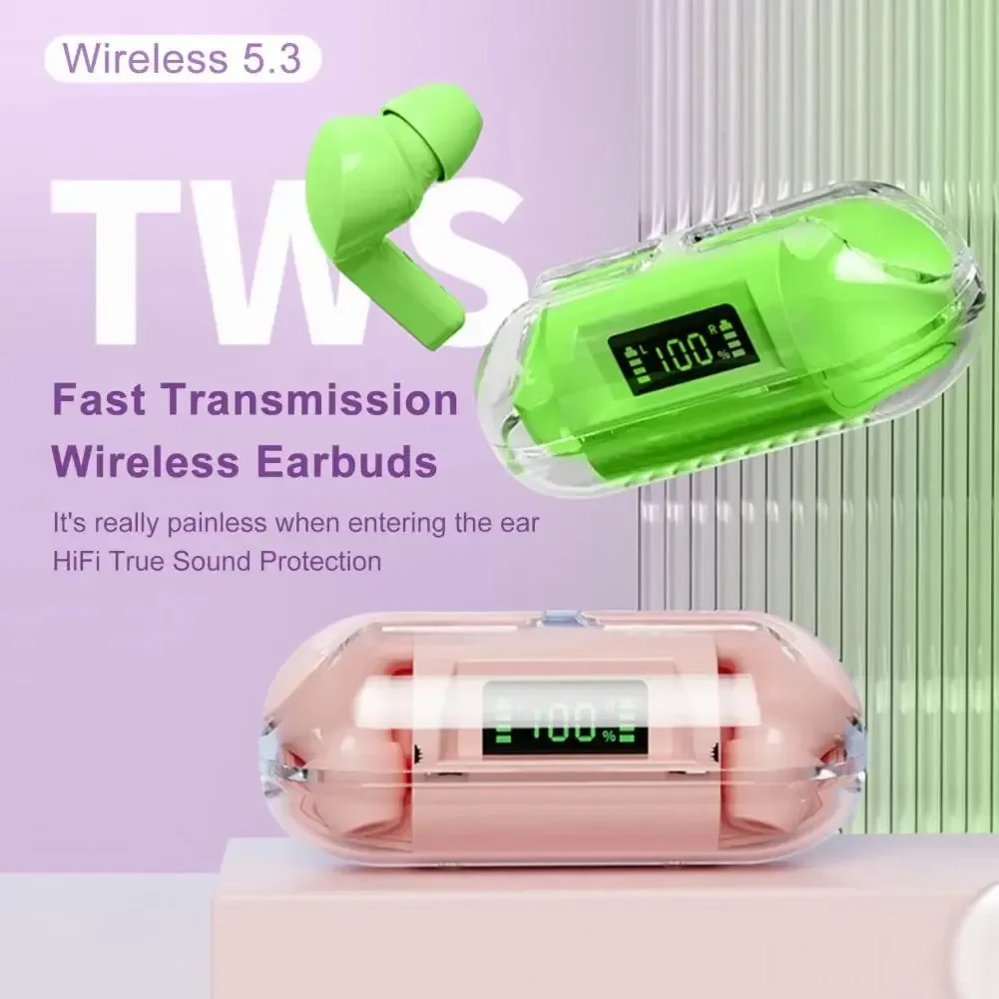 Wireless TWS Bluetooth Earbuds Quick Pair In Ear Headphones with Active Noise Cancelling – view 3