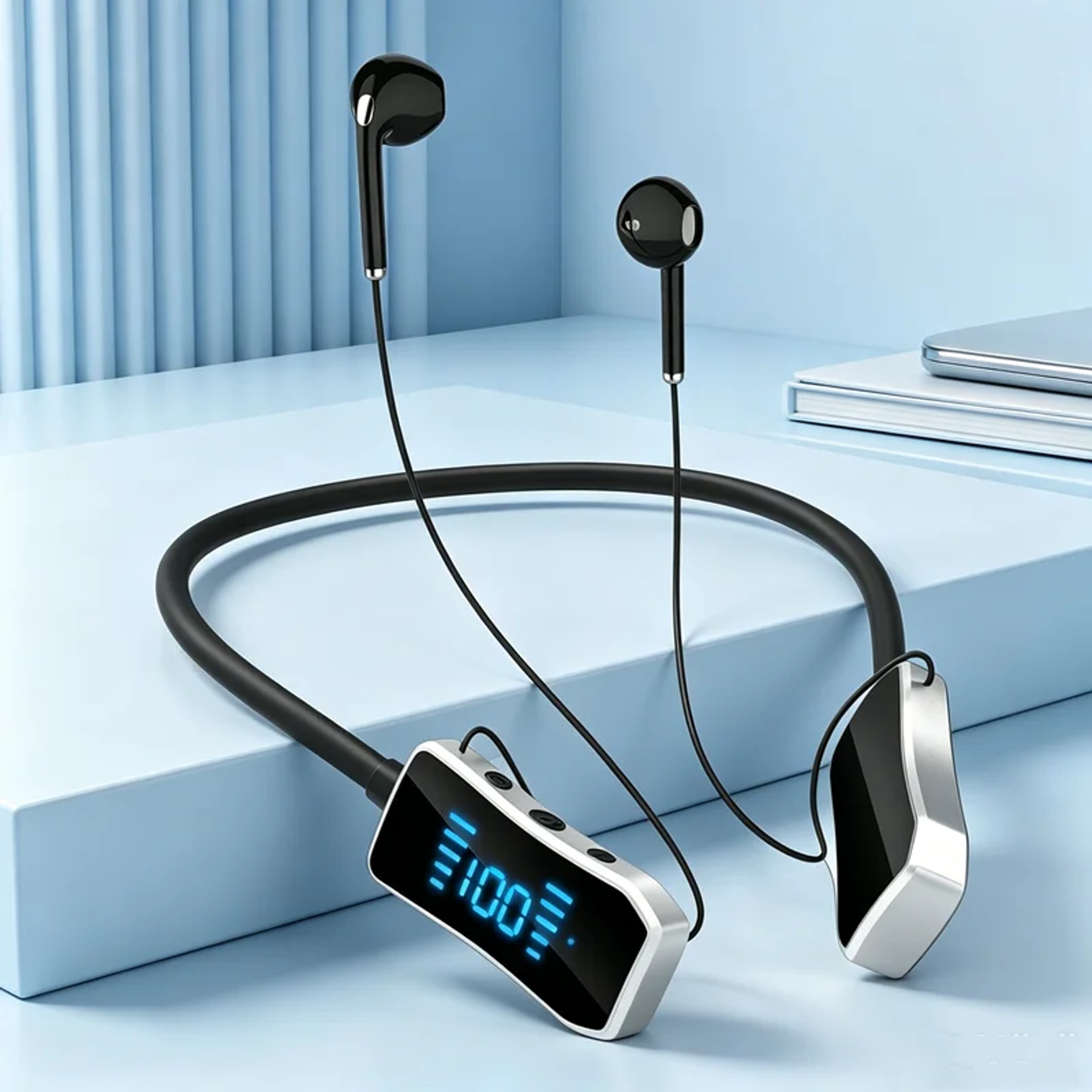 Wireless Ergonomic Bluetooth Earbuds with Active Noise Cancelling and Charging Case – view 2