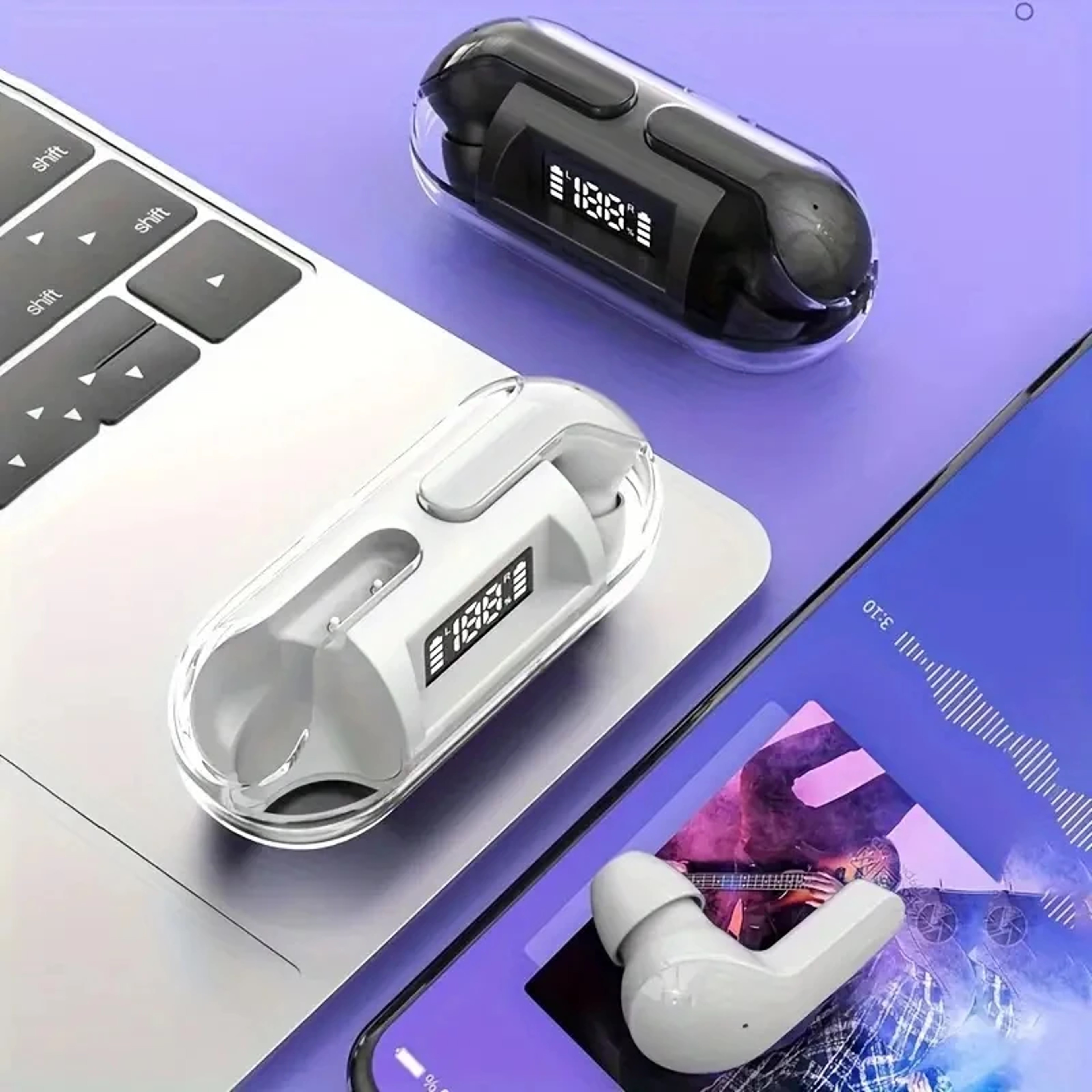 TWS Wireless Bluetooth Earbuds With Active Noise Cancellation And Touch Controls 2