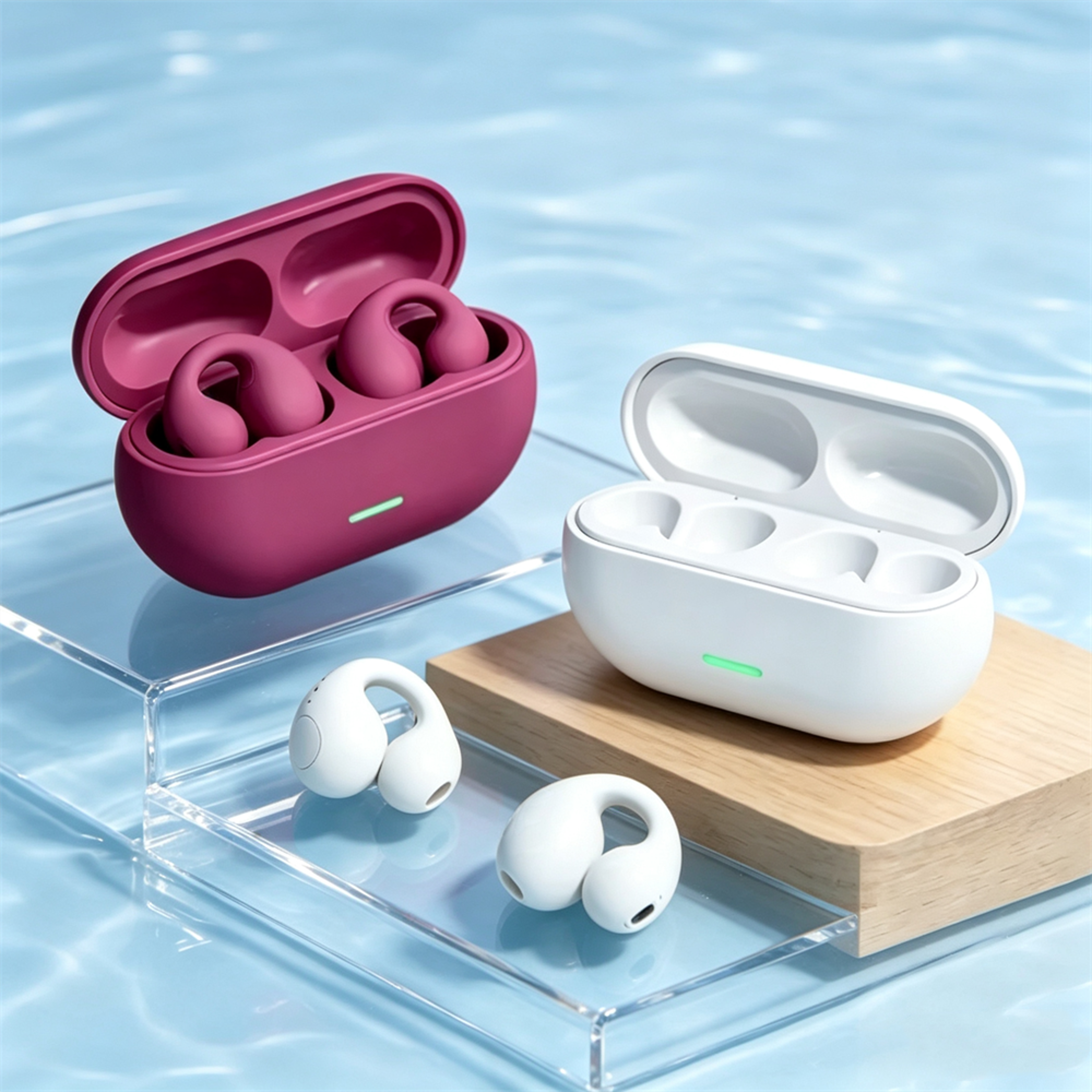 Bluetooth Earphones With Active Noise Cancelling And Charging Case 0