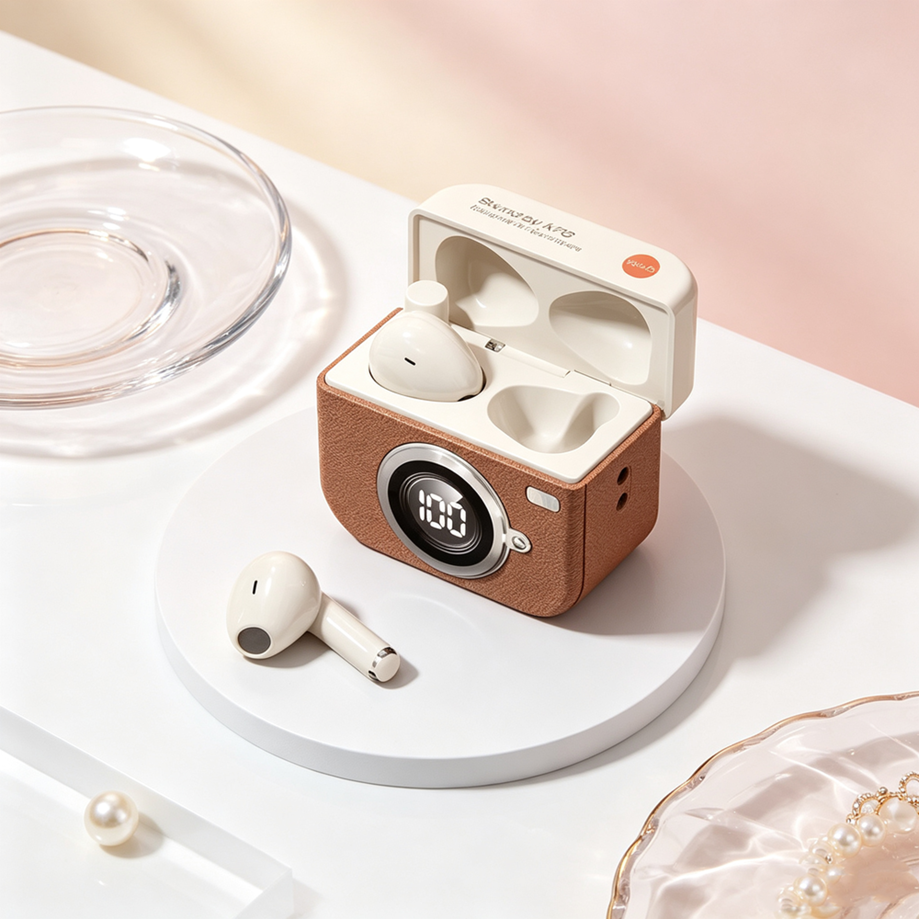 Minimalist Wireless Earbuds Active Noise Cancelling Bluetooth Headphones – view 1