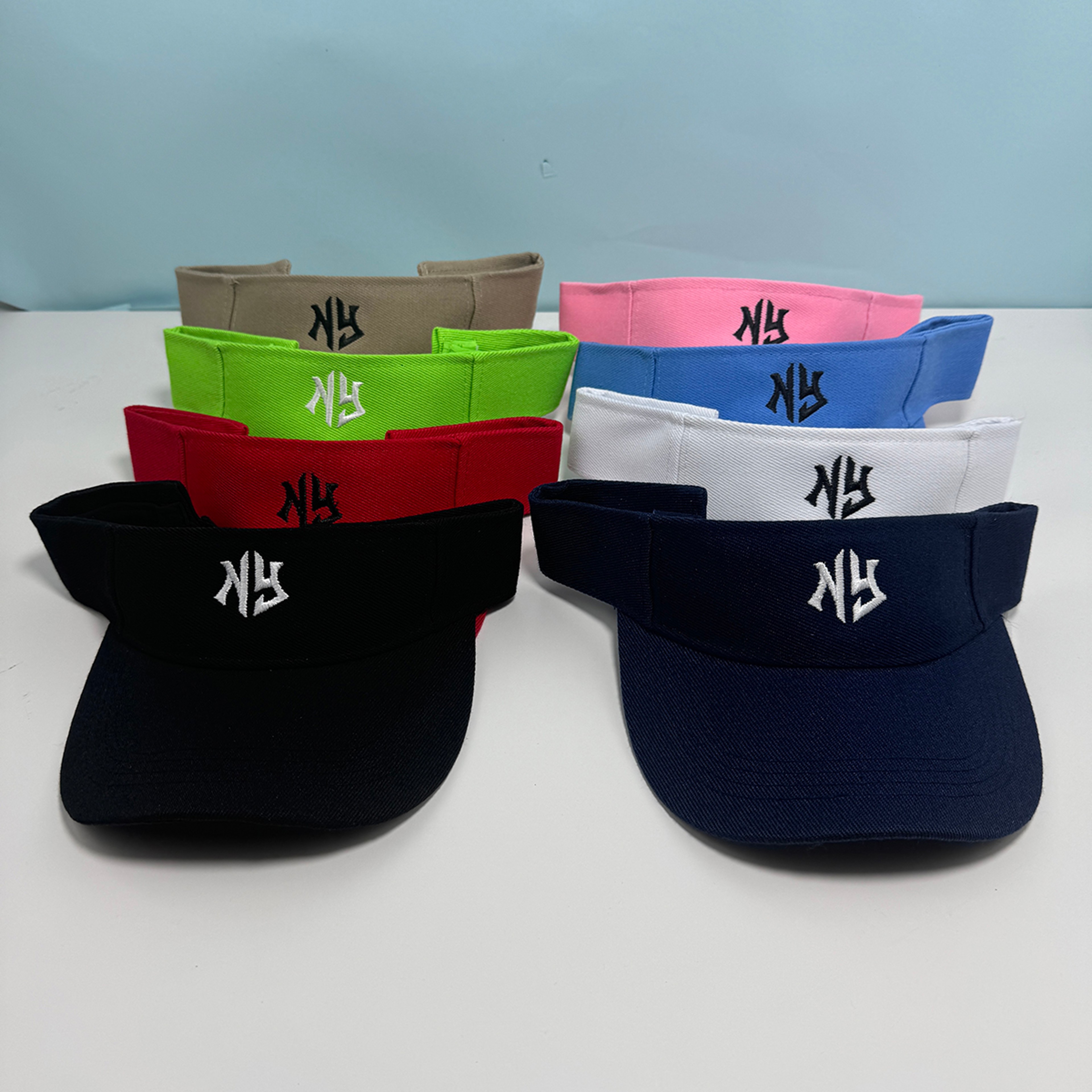 Unisex Adjustable Empty Top Sun Hat Letter Print Athletic Visor Cap – view 1