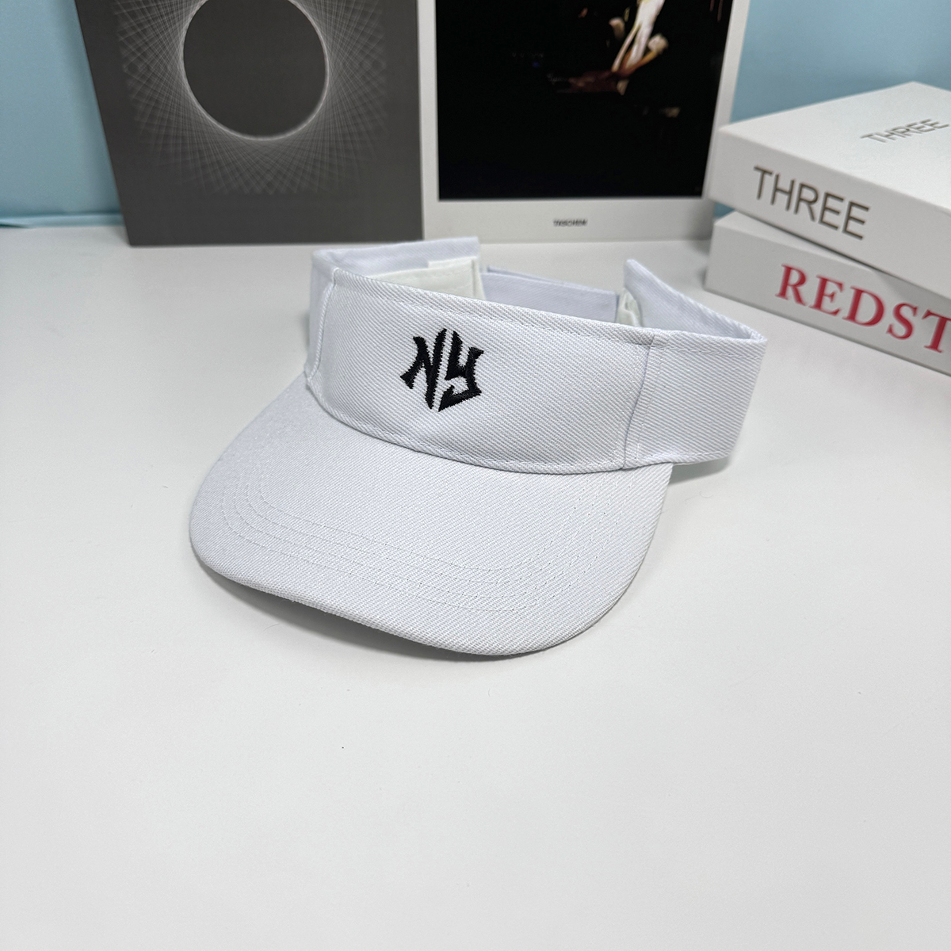 Unisex Adjustable Empty Top Sun Hat Letter Print Athletic Visor Cap – view 7