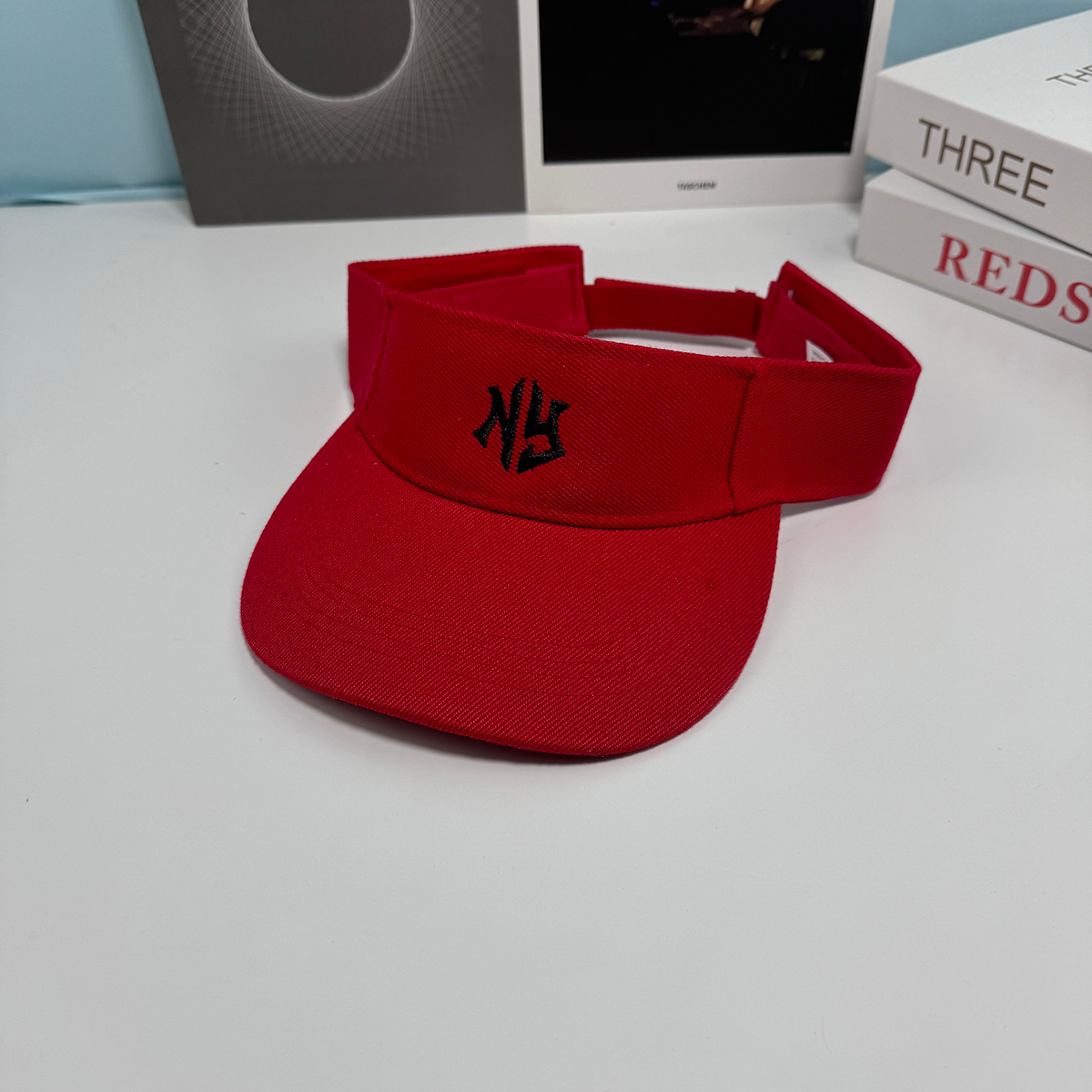 Unisex Adjustable Empty Top Sun Hat Letter Print Athletic Visor Cap – view 10
