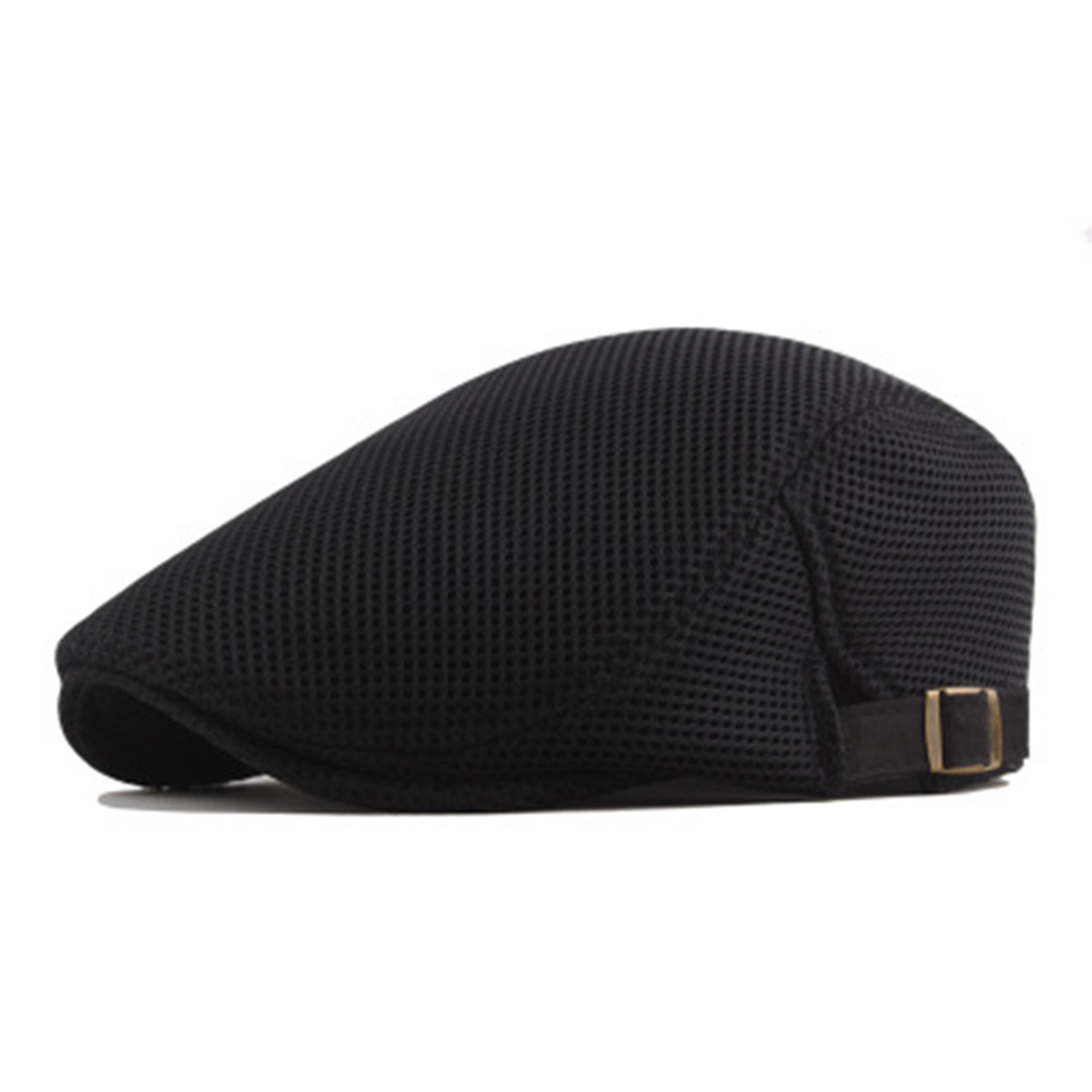Adjustable Mesh Newsboy Cap Breathable Summer Flat Beret Hat 8