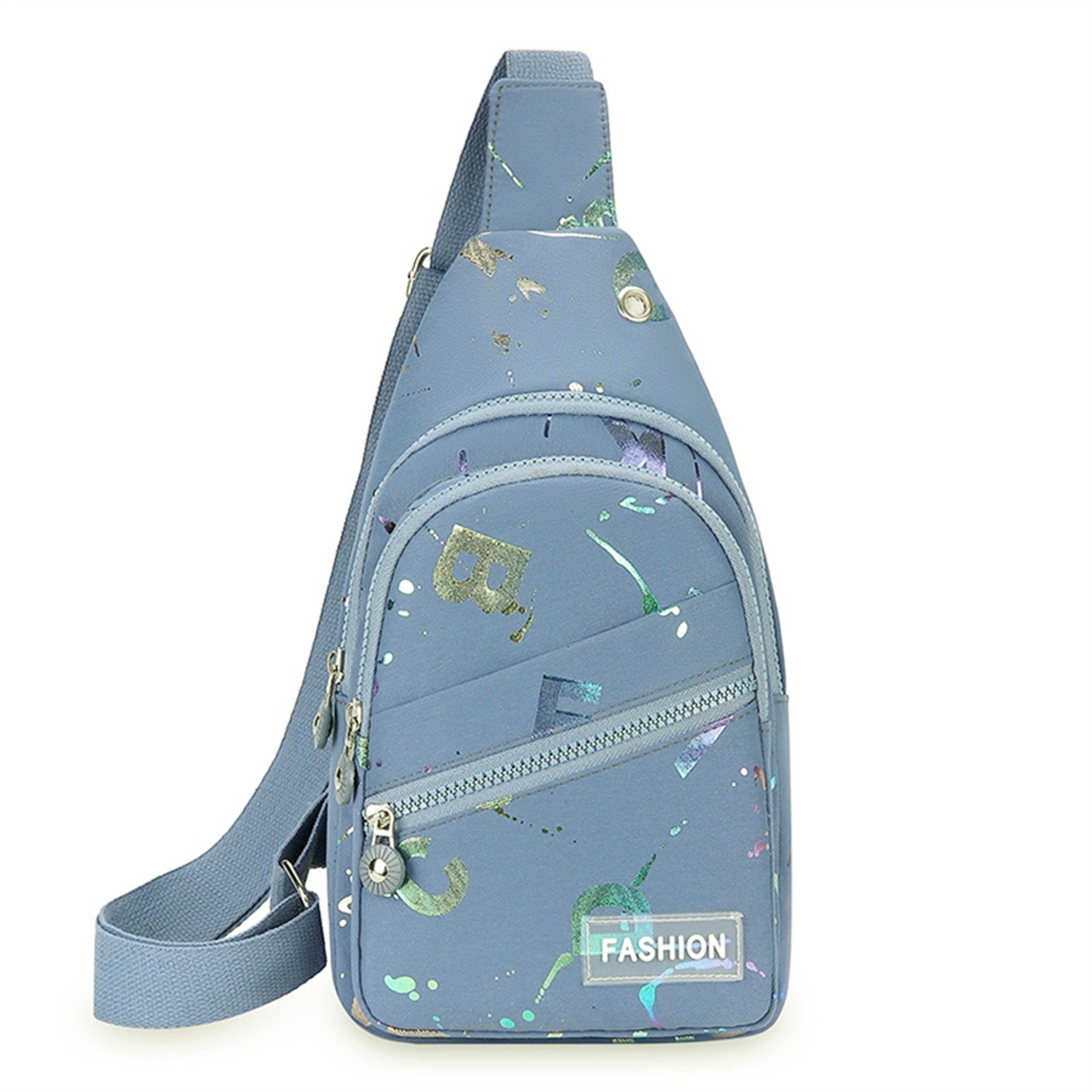 Nylon Chest Bag Casual Crossbody Small Sling Backpack Daypack 10