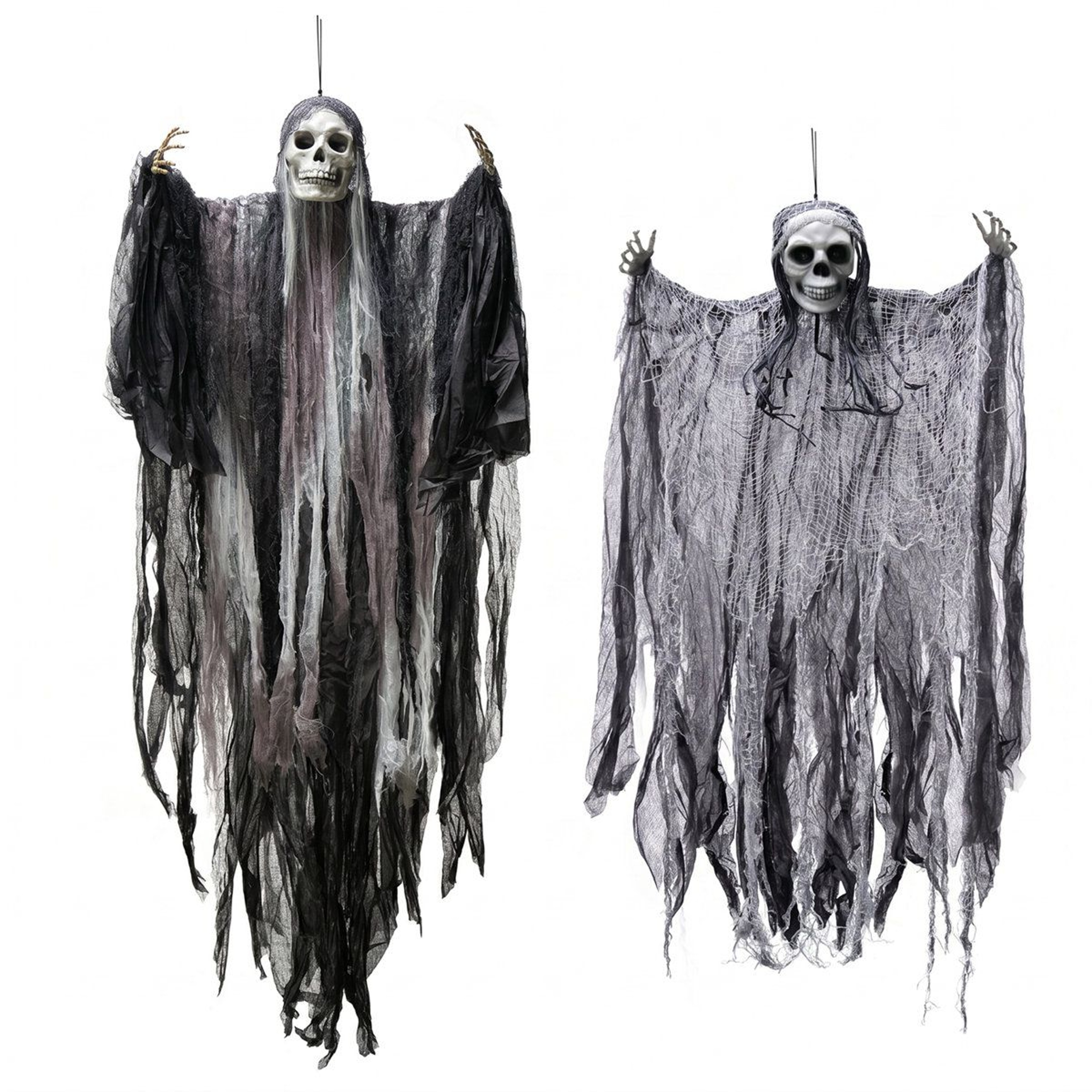 Halloween Hanging Grim Reaper Decorations With Adjustable Arms 0