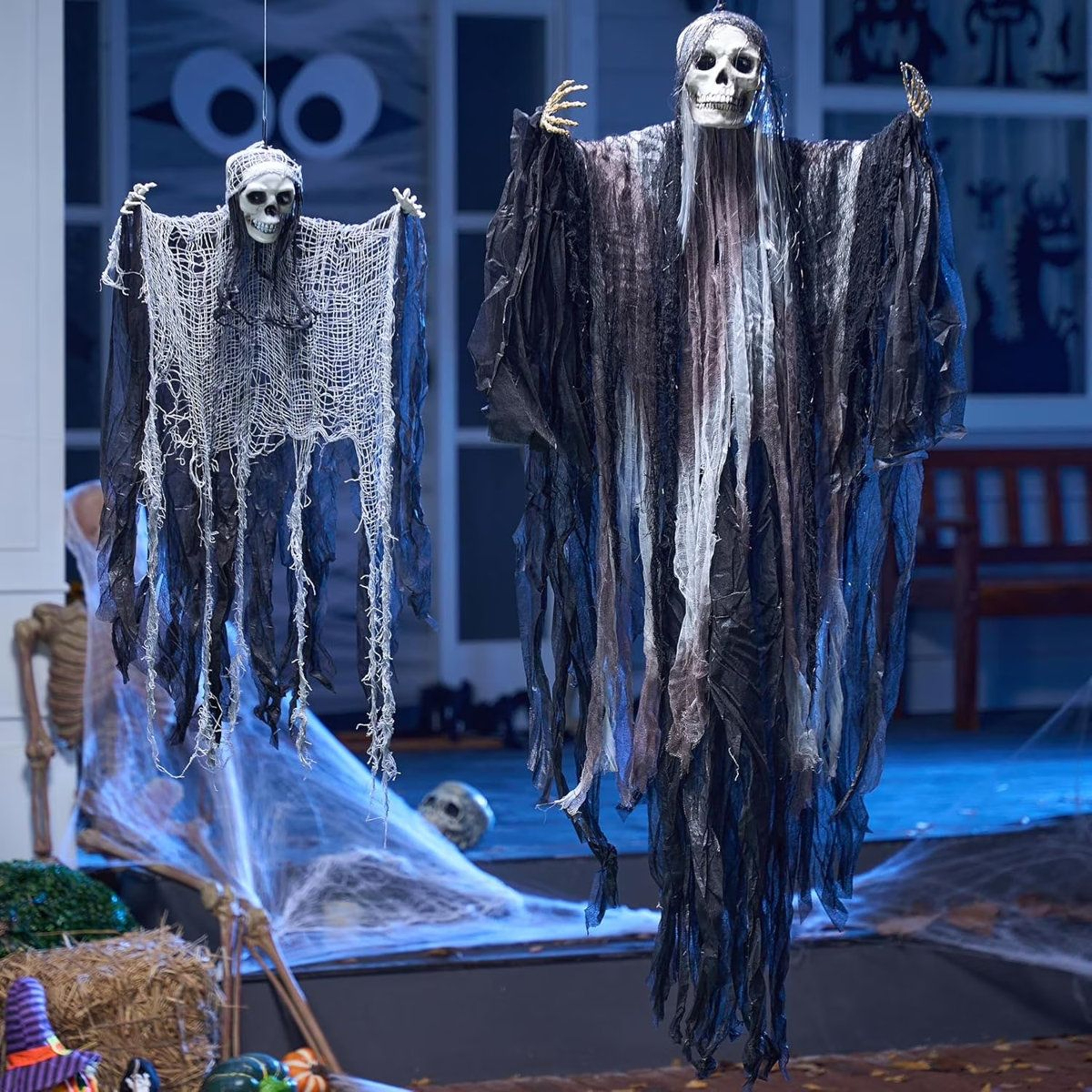 Halloween Hanging Grim Reaper Decorations With Adjustable Arms 4