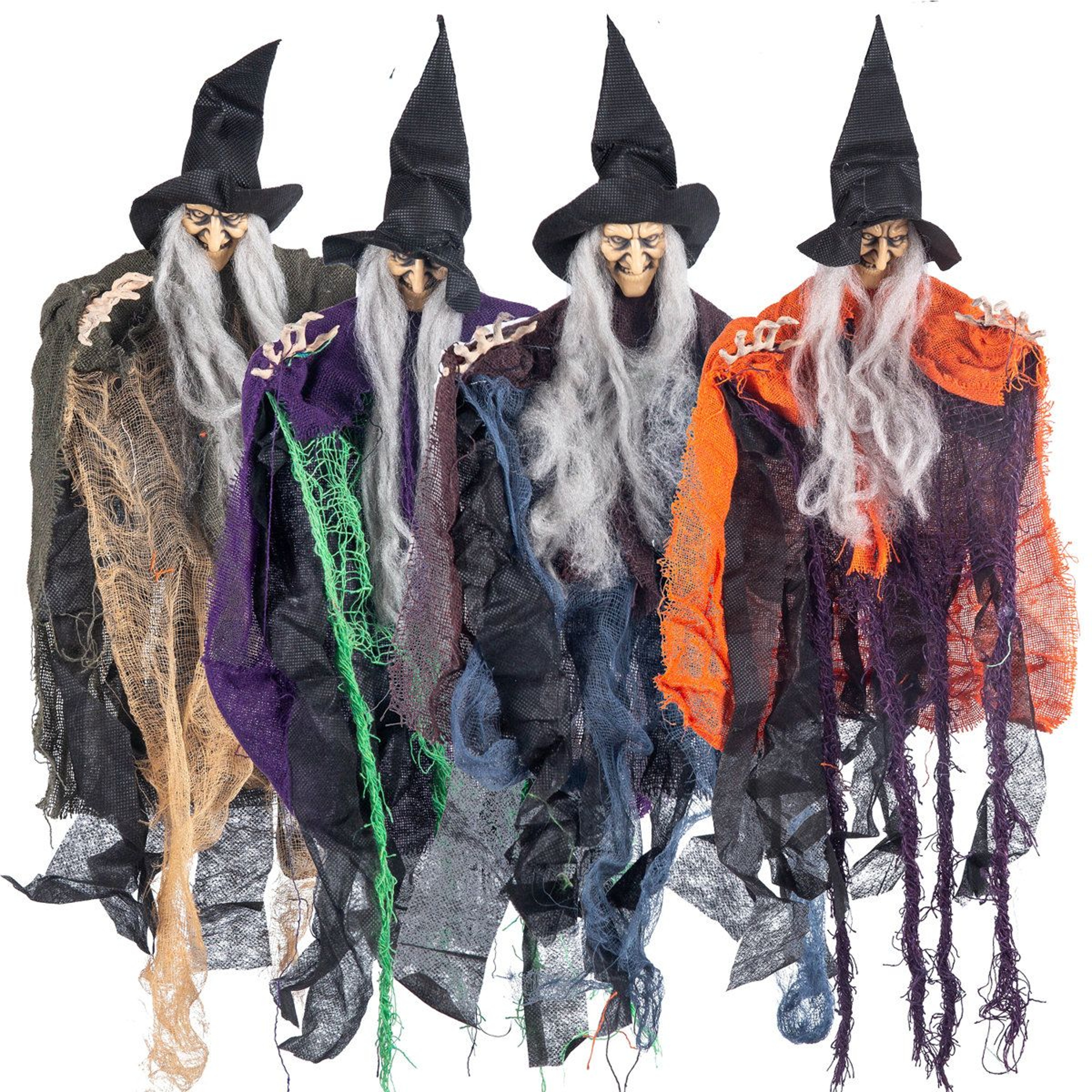 Halloween Hanging Witch Decorations With Adjustable Ragged 0