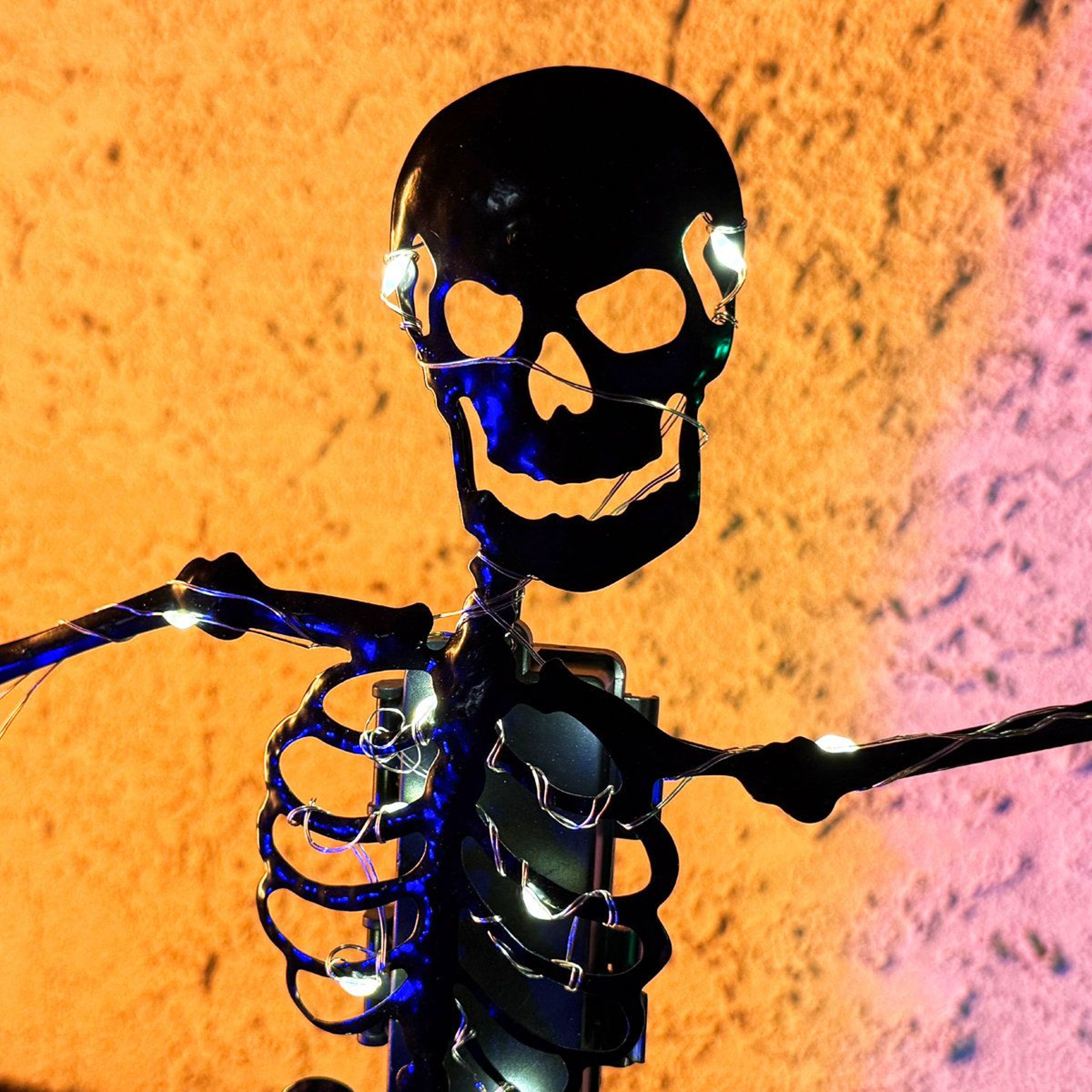 LED Skeleton Halloween Yard Decoration With Ground Stake 3
