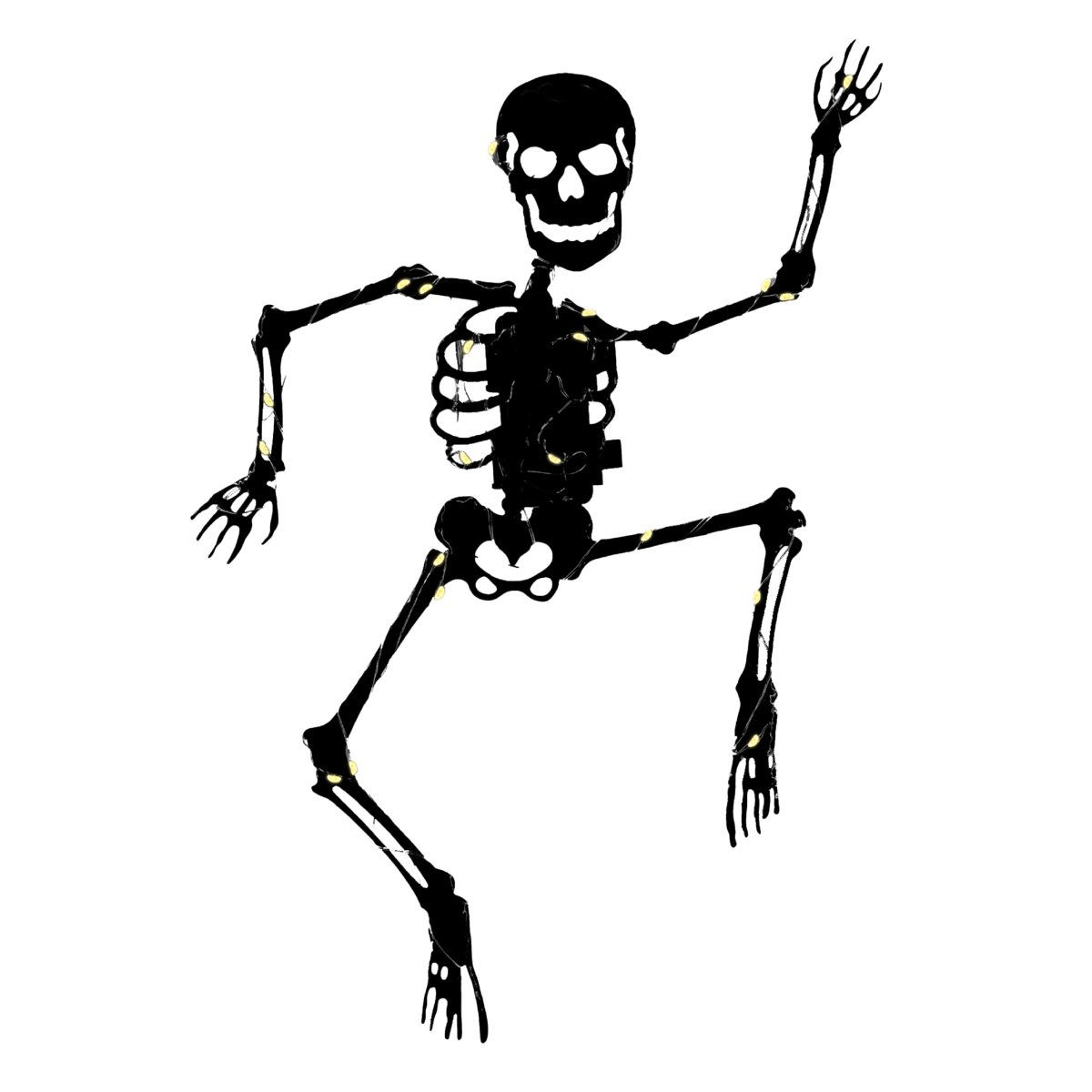 LED Skeleton Halloween Yard Decoration With Ground Stake 0