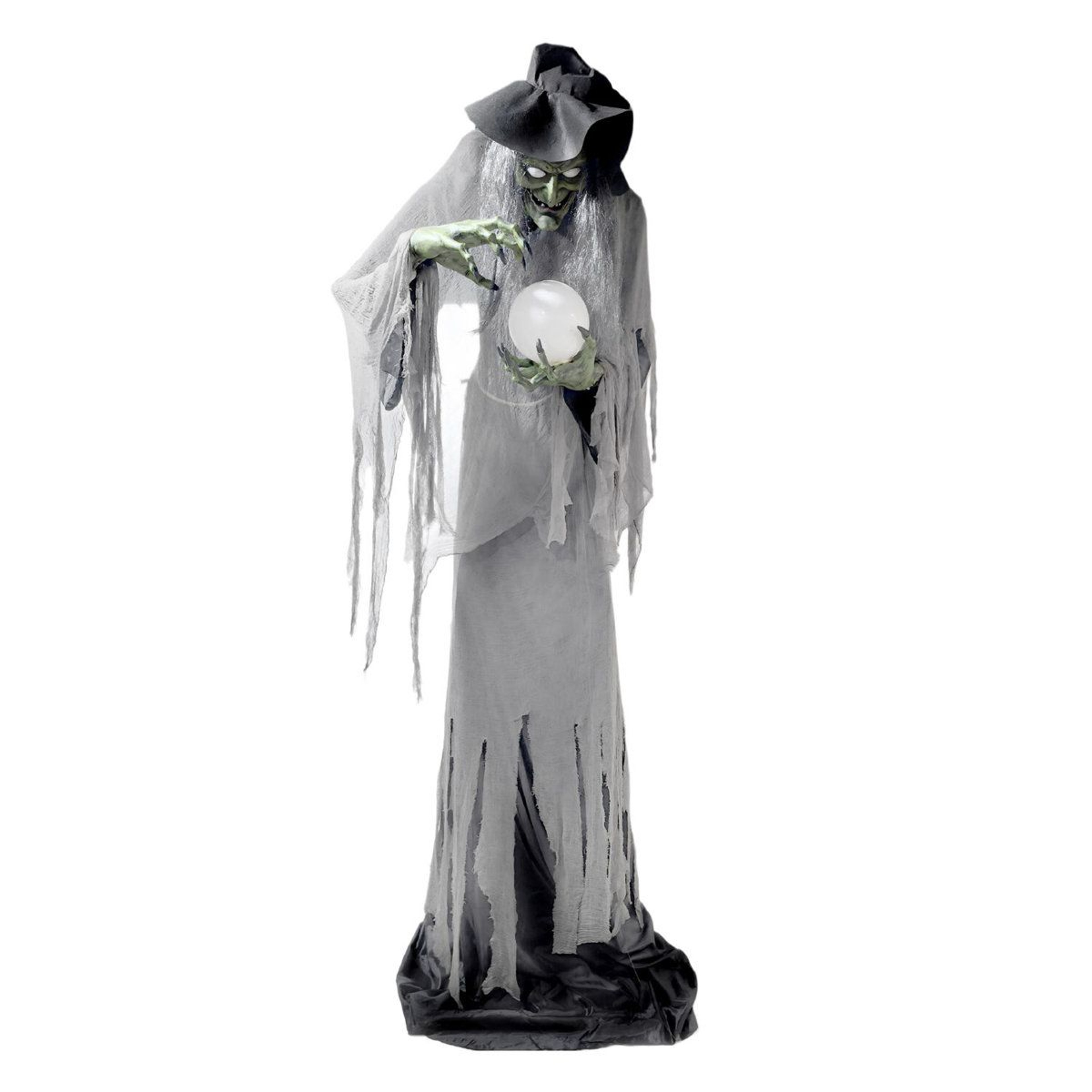 Animated Halloween Witch With Magic Ball And Multicolor LED Lights 6