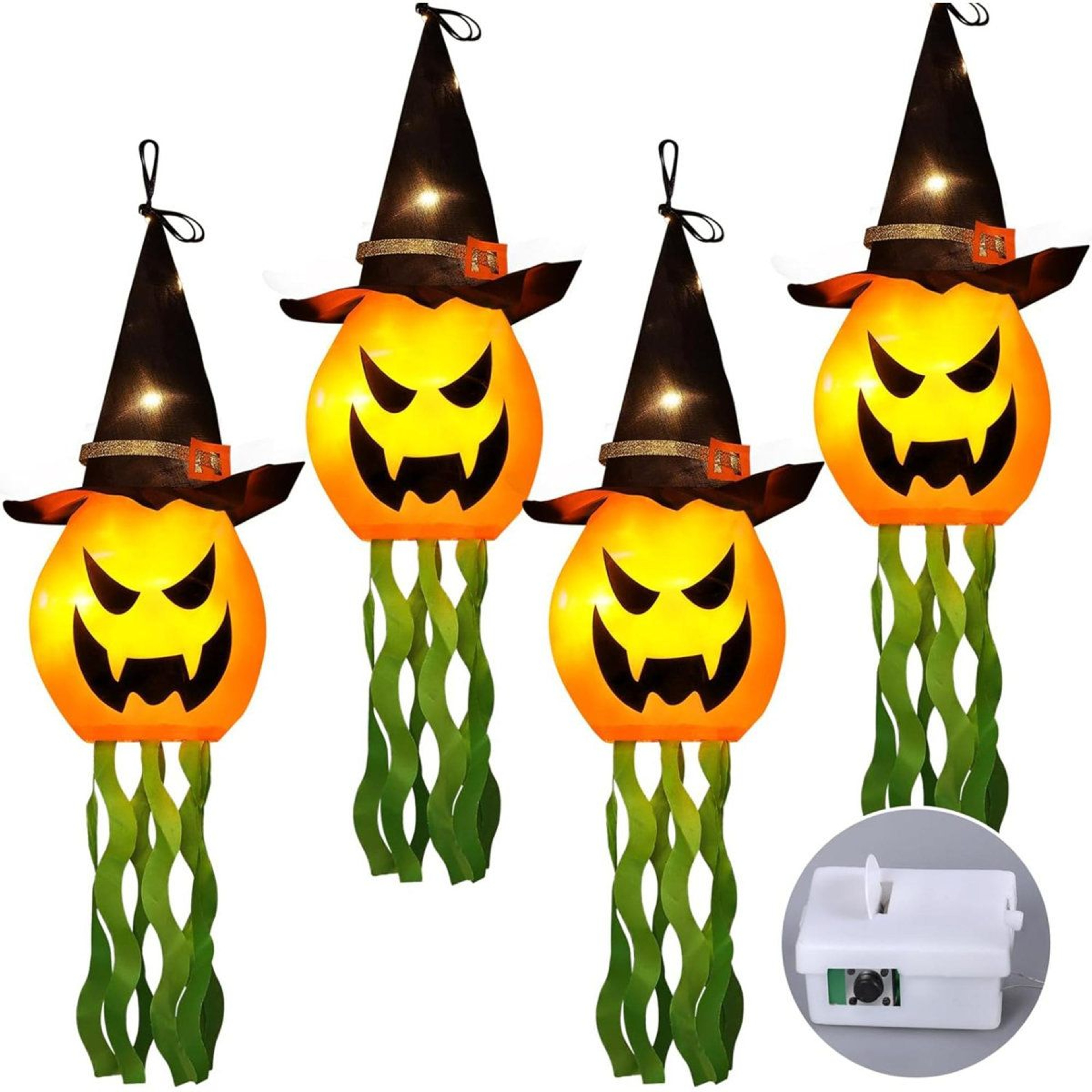 Halloween Hanging Witch Hat Lights With Lighting Mode 3