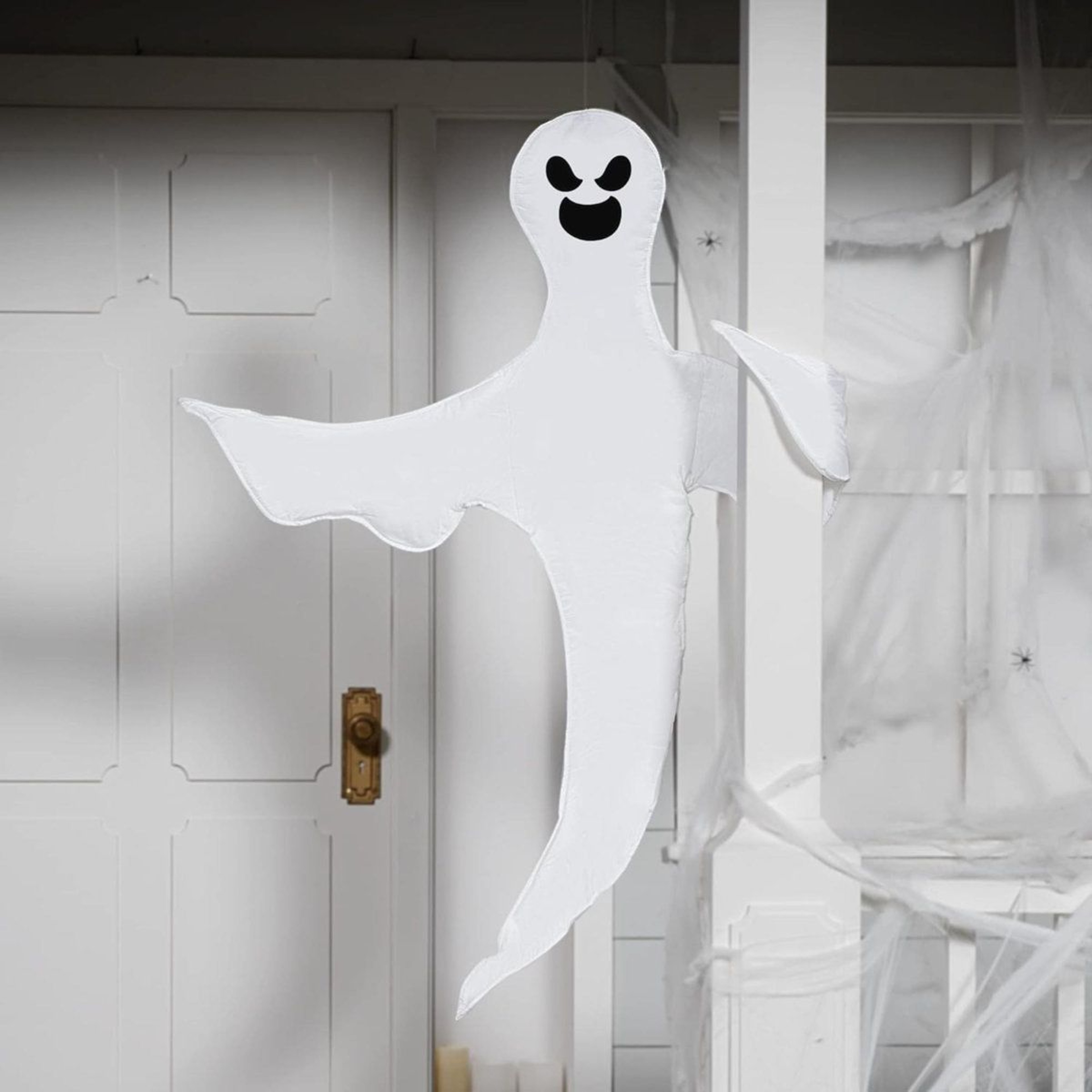 Halloween Tree Wrap Ghost Decoration With Bendable Arms For Indoor And Outdoor Use 2