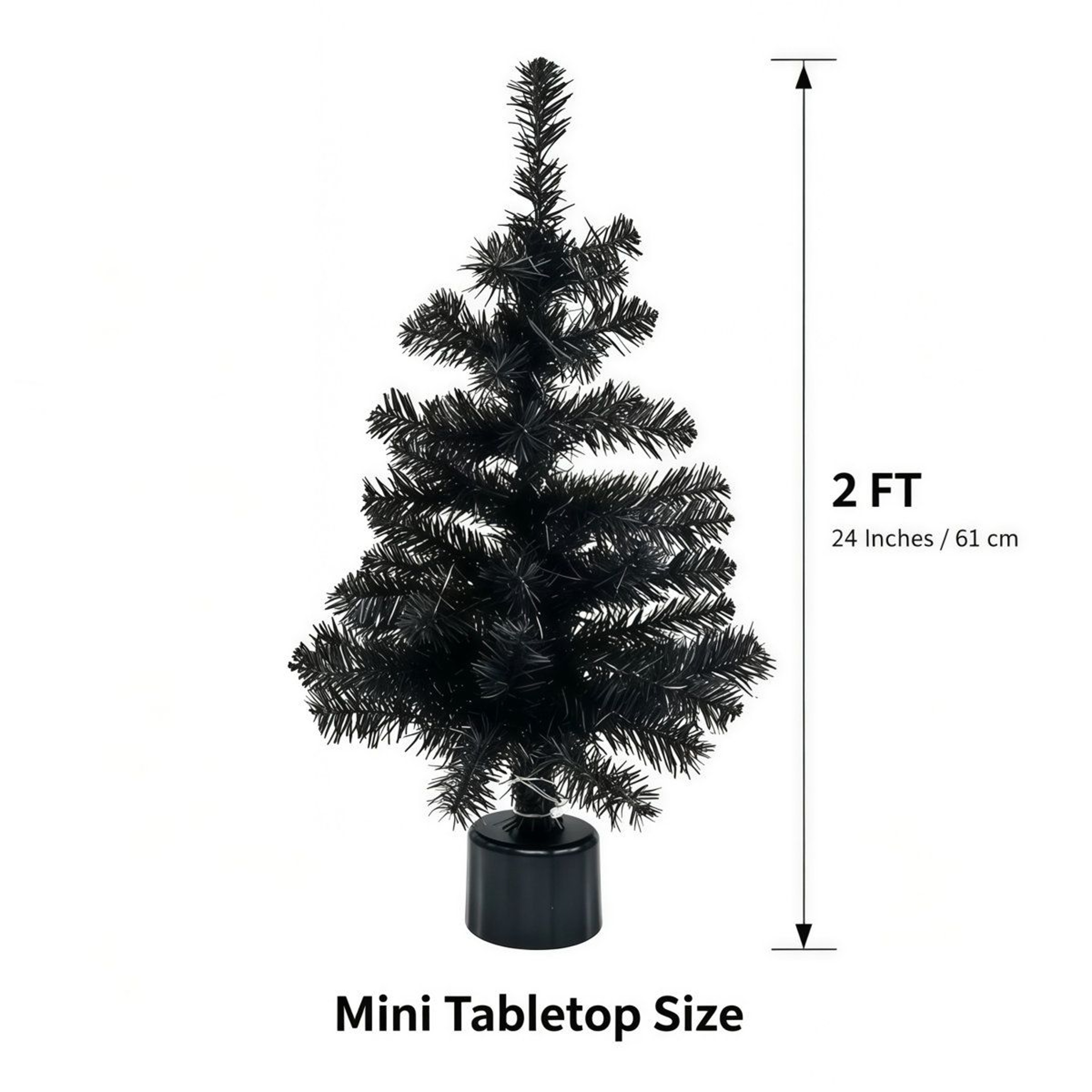 Black Rotating Halloween Tabletop Tree With Purple LED Lights And Music 3