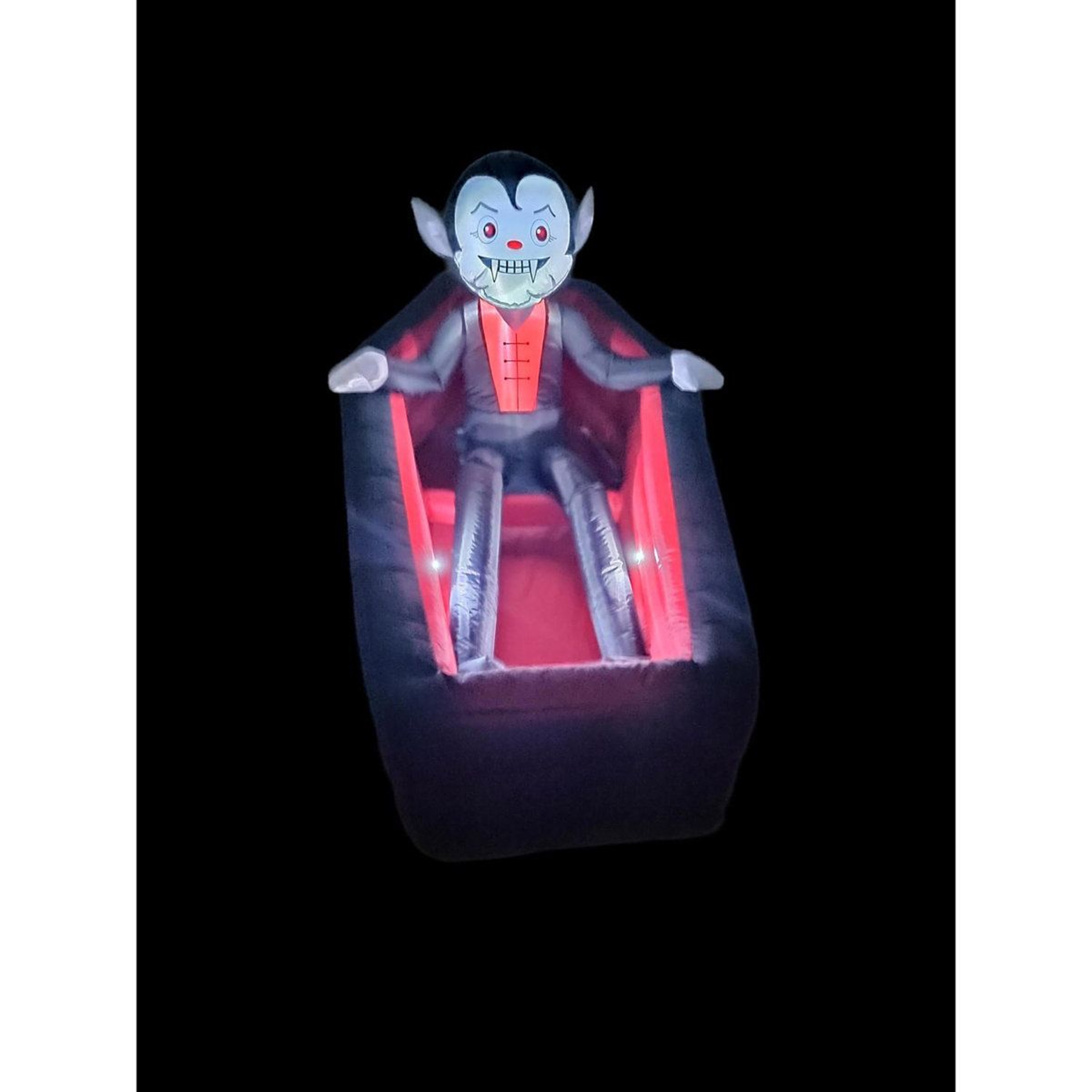 Animated Vampire Coffin Inflatable Halloween Yard Decoration With LED Lights 1