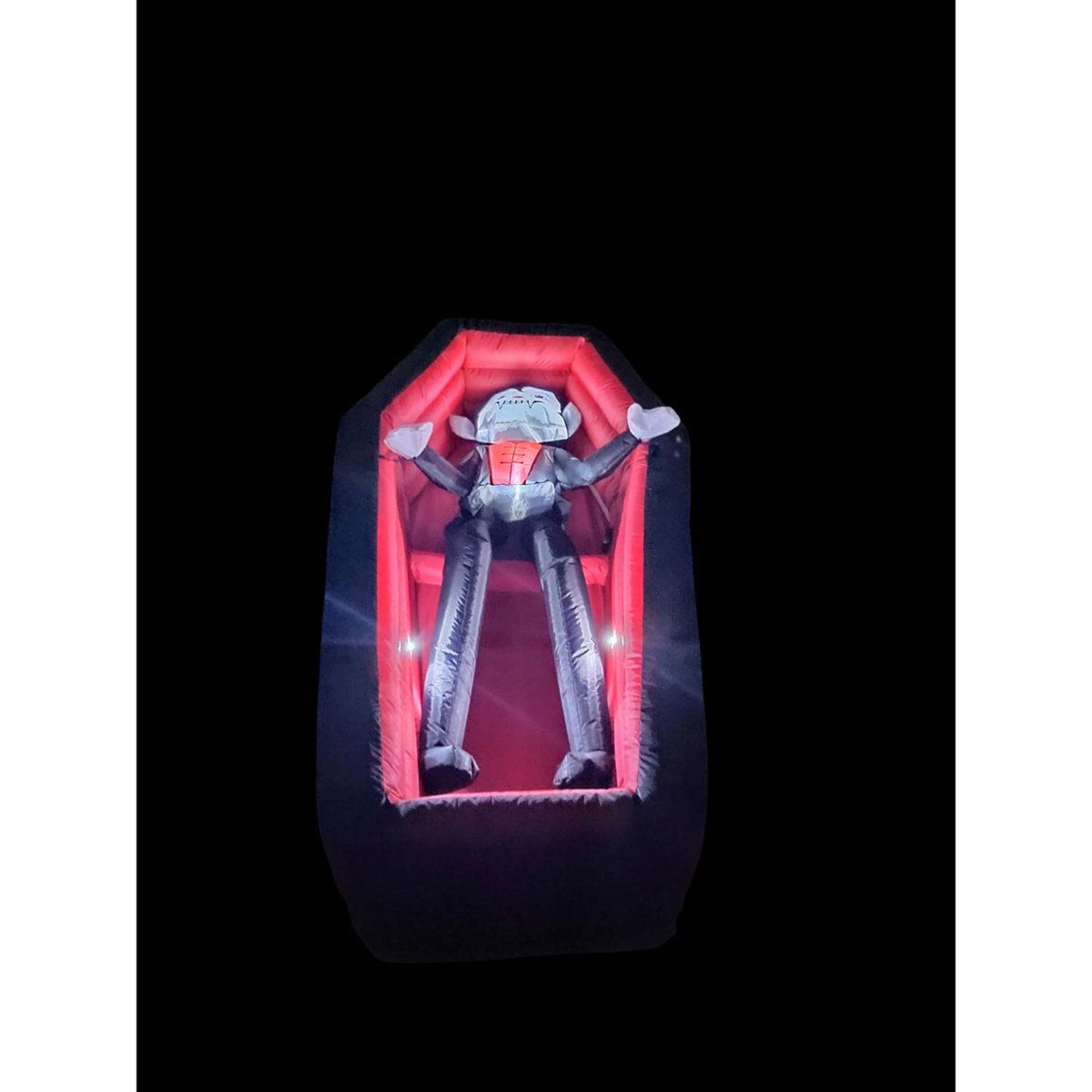 Animated Vampire Coffin Inflatable Halloween Yard Decoration With LED Lights 3