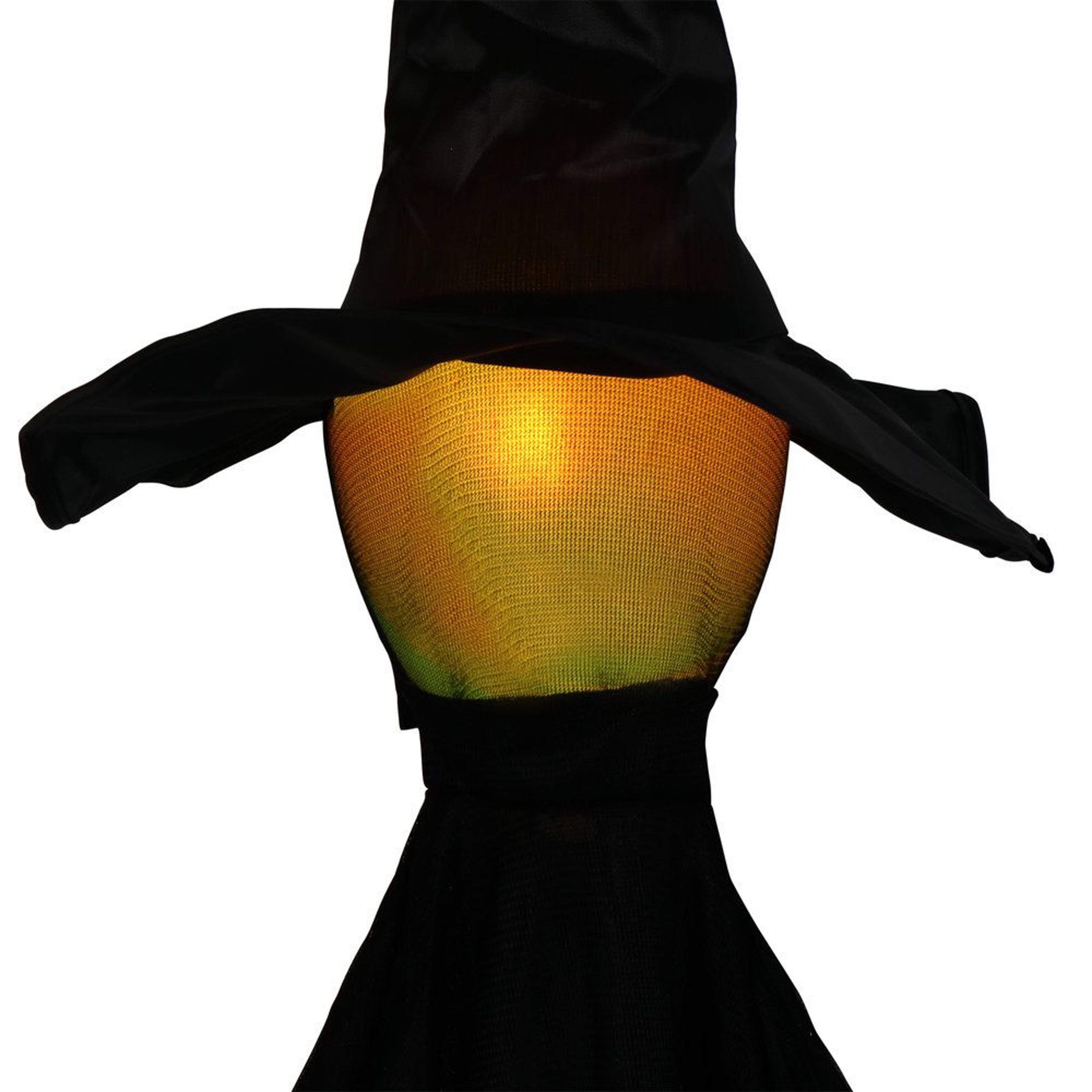 Halloween Standing Black Witch Decoration With LED Lights And Spooky Sounds 4