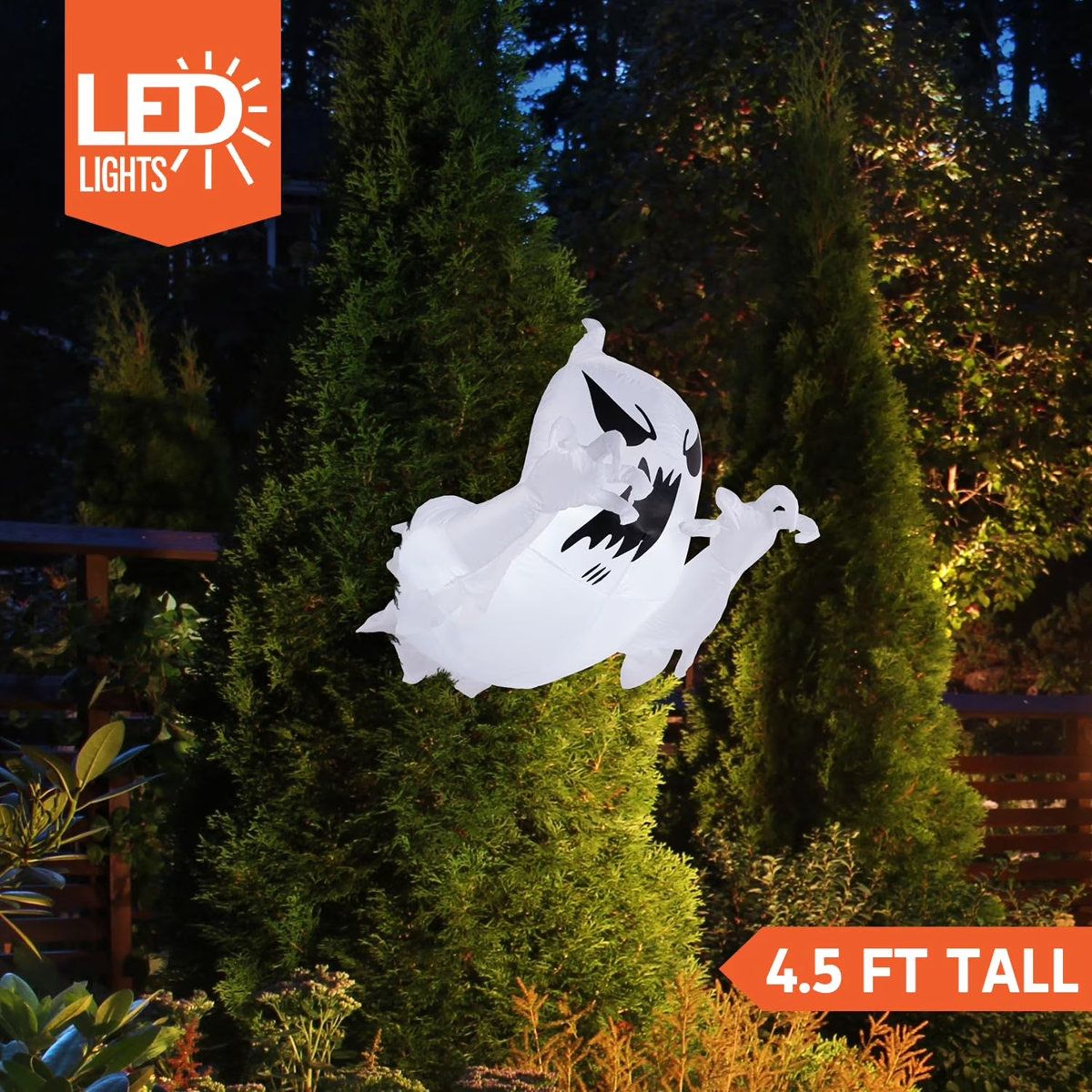 Halloween Inflatable Scary Flying Ghost Decoration With Light 1