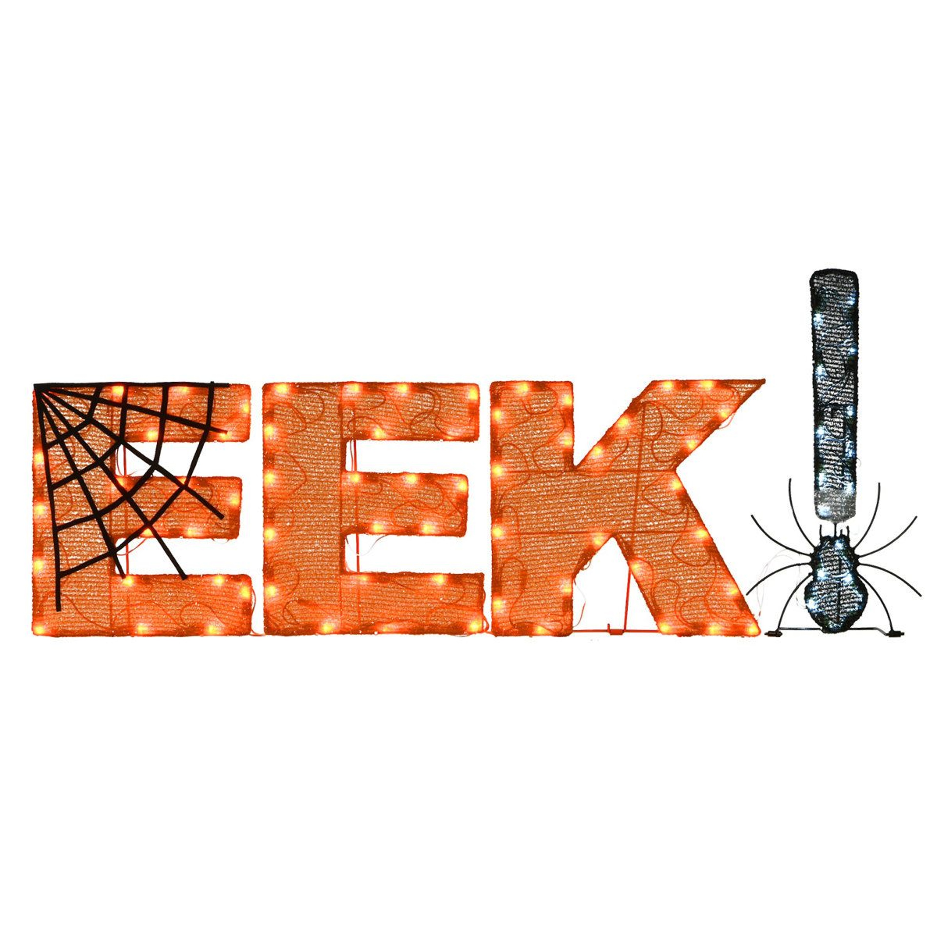 Pre Lit Halloween EEK Decoration 0